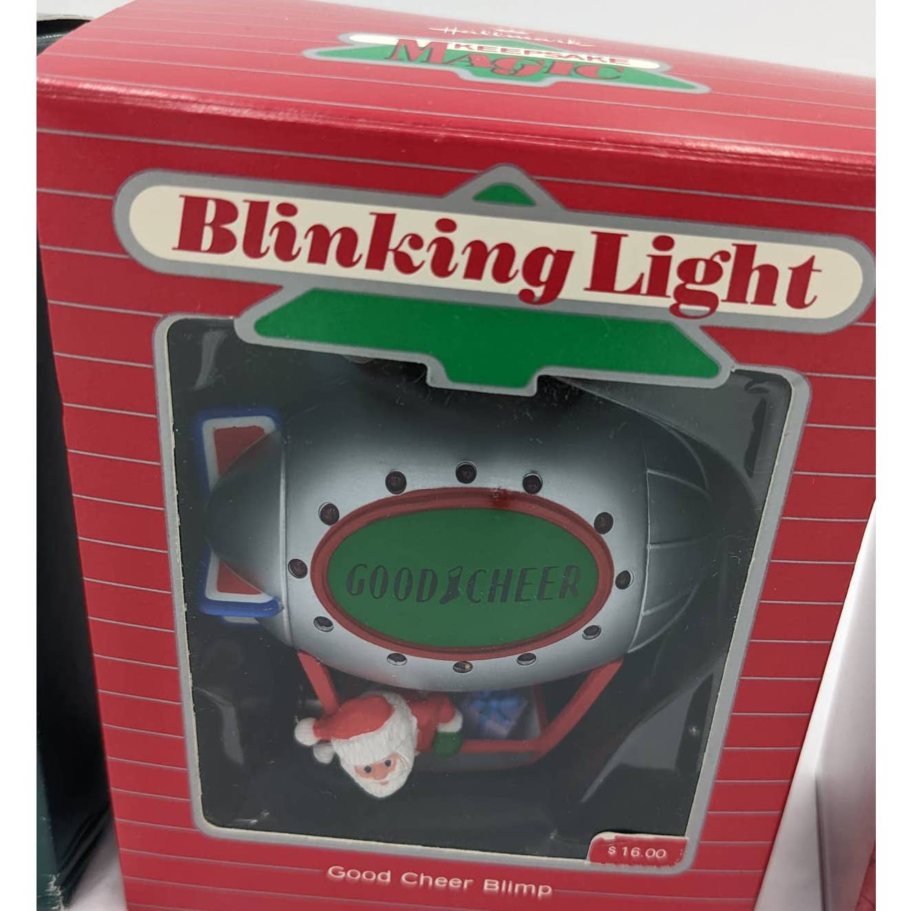 Hallmark Ornaments Vintage Santa Lot Visit From Santa Magic Ride Blimp W/Box