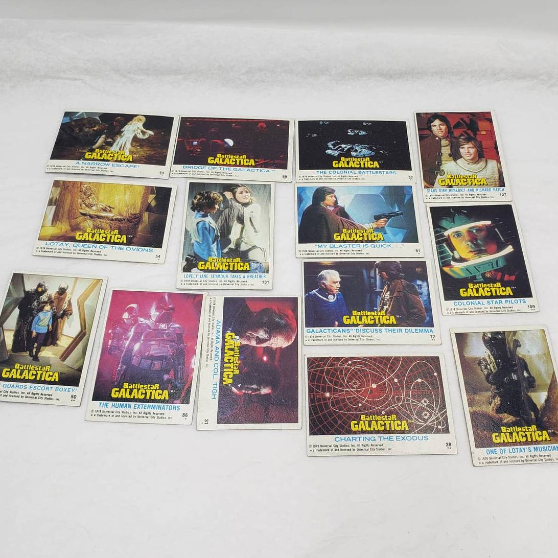 1978 Topps Battlestar Galactica Trading Cards Lot of 14 Vintage