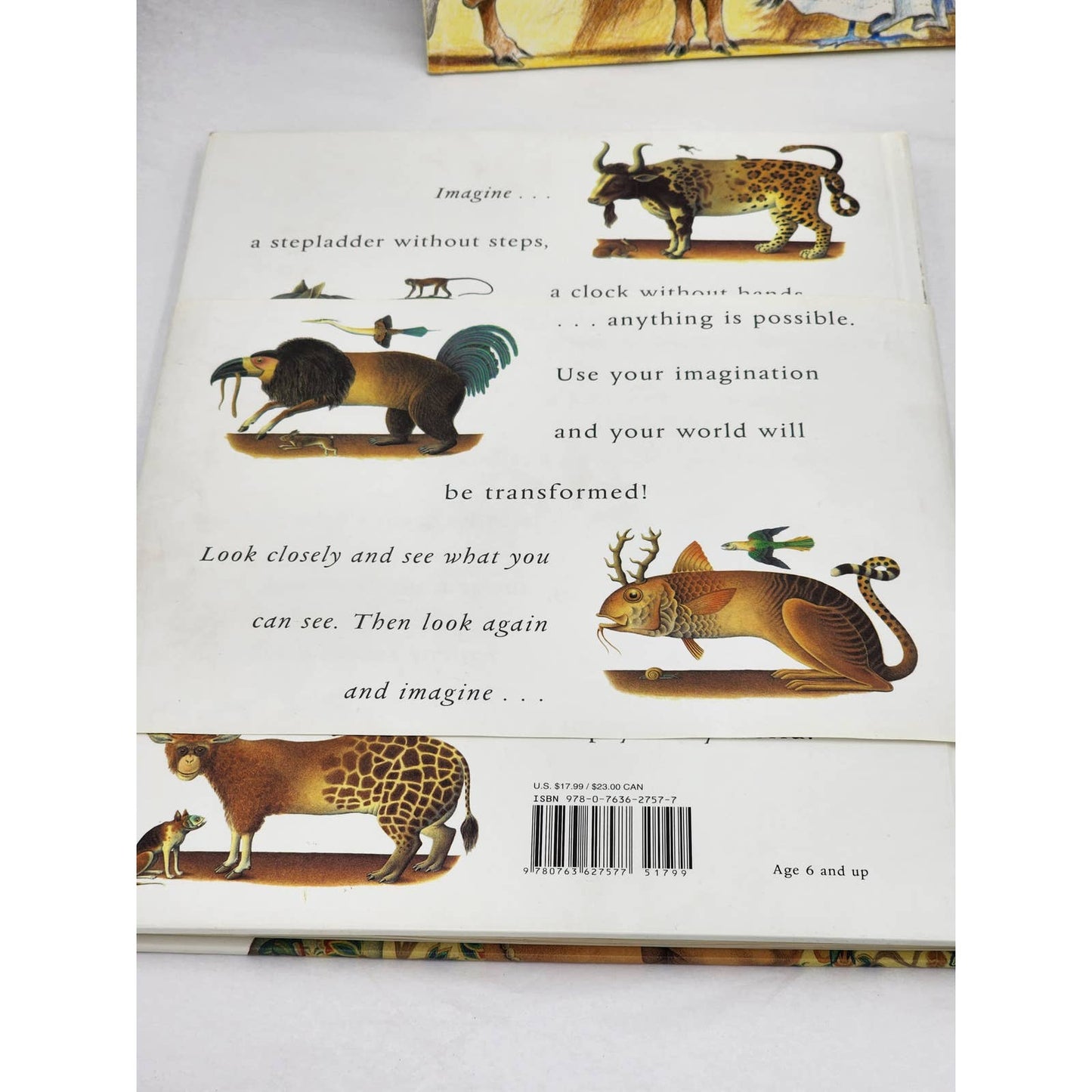 Childrens Books Father Christmas Sheep Trick Christmas Eve Imagine I Spy Vintage