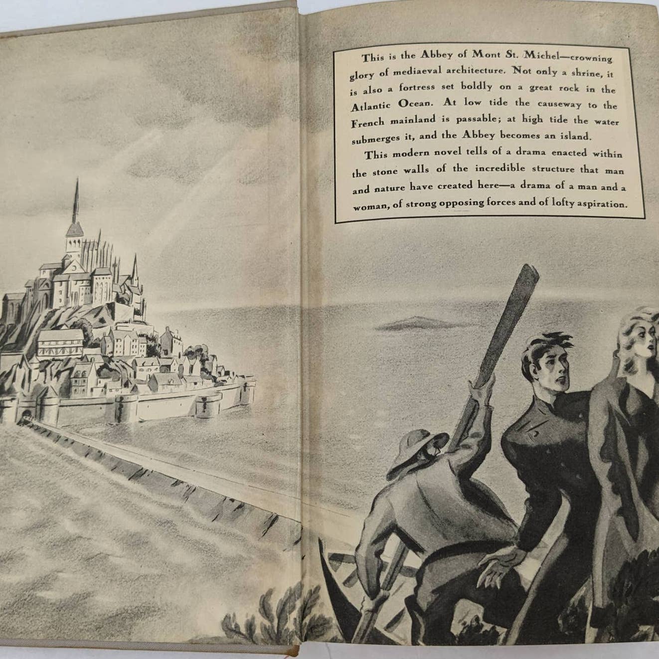 Tides Of Mont St. Michel By Roger Vercel Vintage Book First Printing 1938