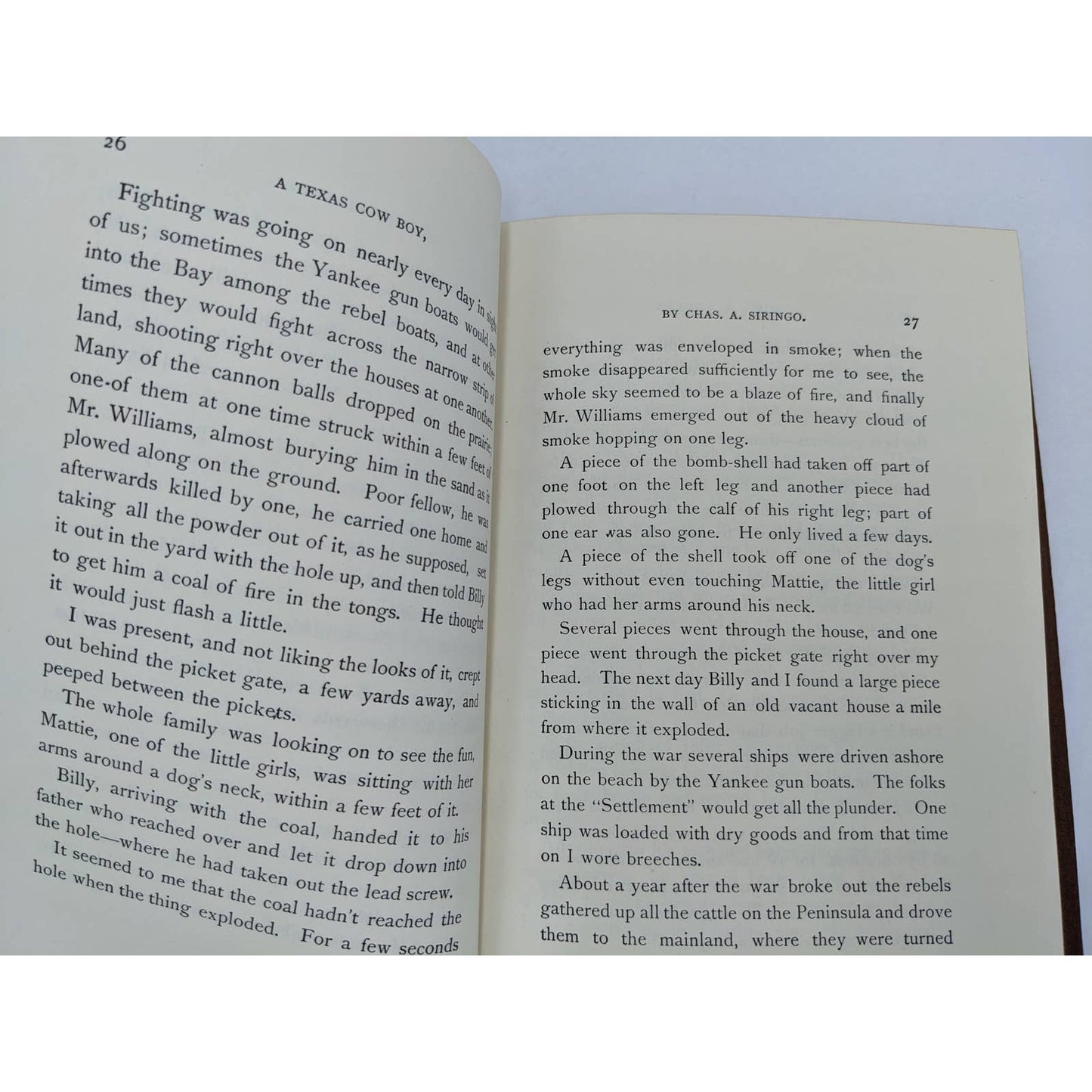 A Texas Cow Boy By Chas A. Siringo Vintage Autobiography Classics Old West