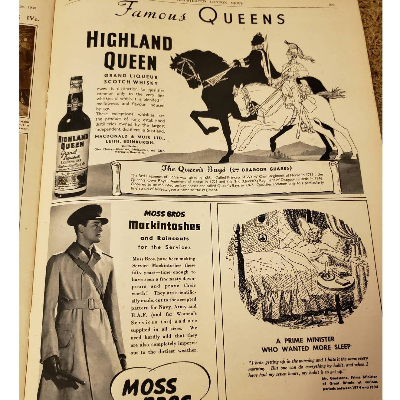 Vintage Illustrated London News Magazine Issue Mar 28 1942 WW2 Douglas Macarthur