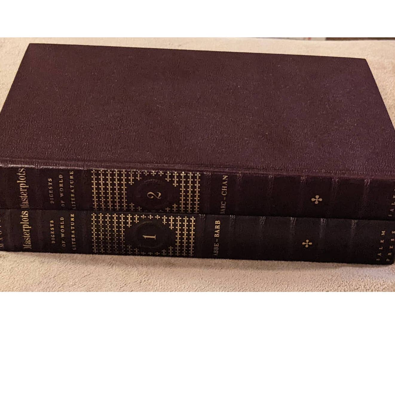 Masterplots Digests Of World Literature Volume I-II Synopsis Of Great Literature