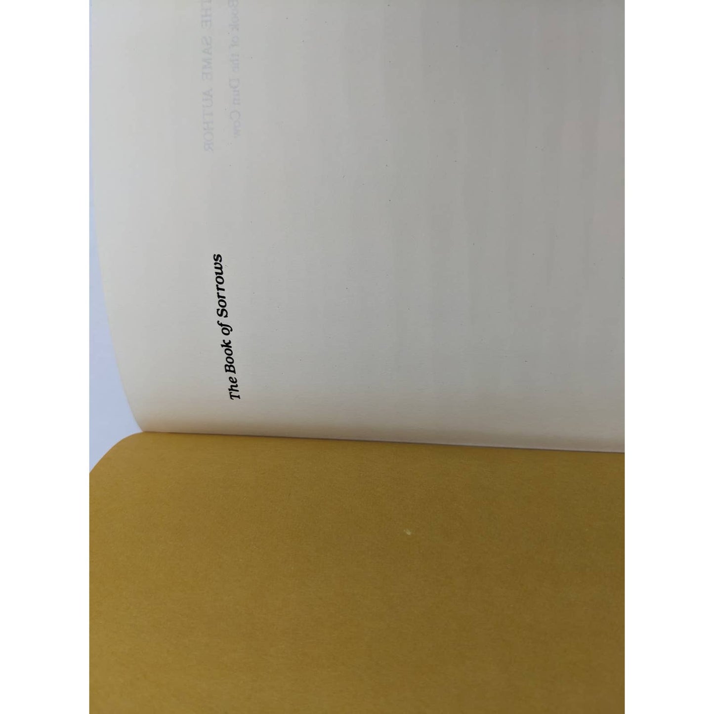 The Book Of Sorrows By Walter Wangerin, Jr Vintage Hardcover First Edition 1985