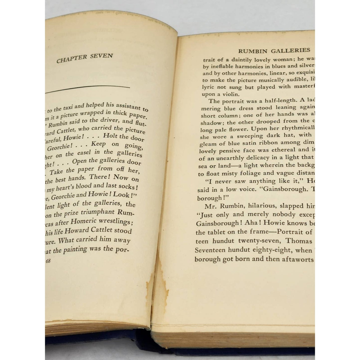 Rumbin Galleries By Booth Tarkington Vintage Romantic Novel Book 1937