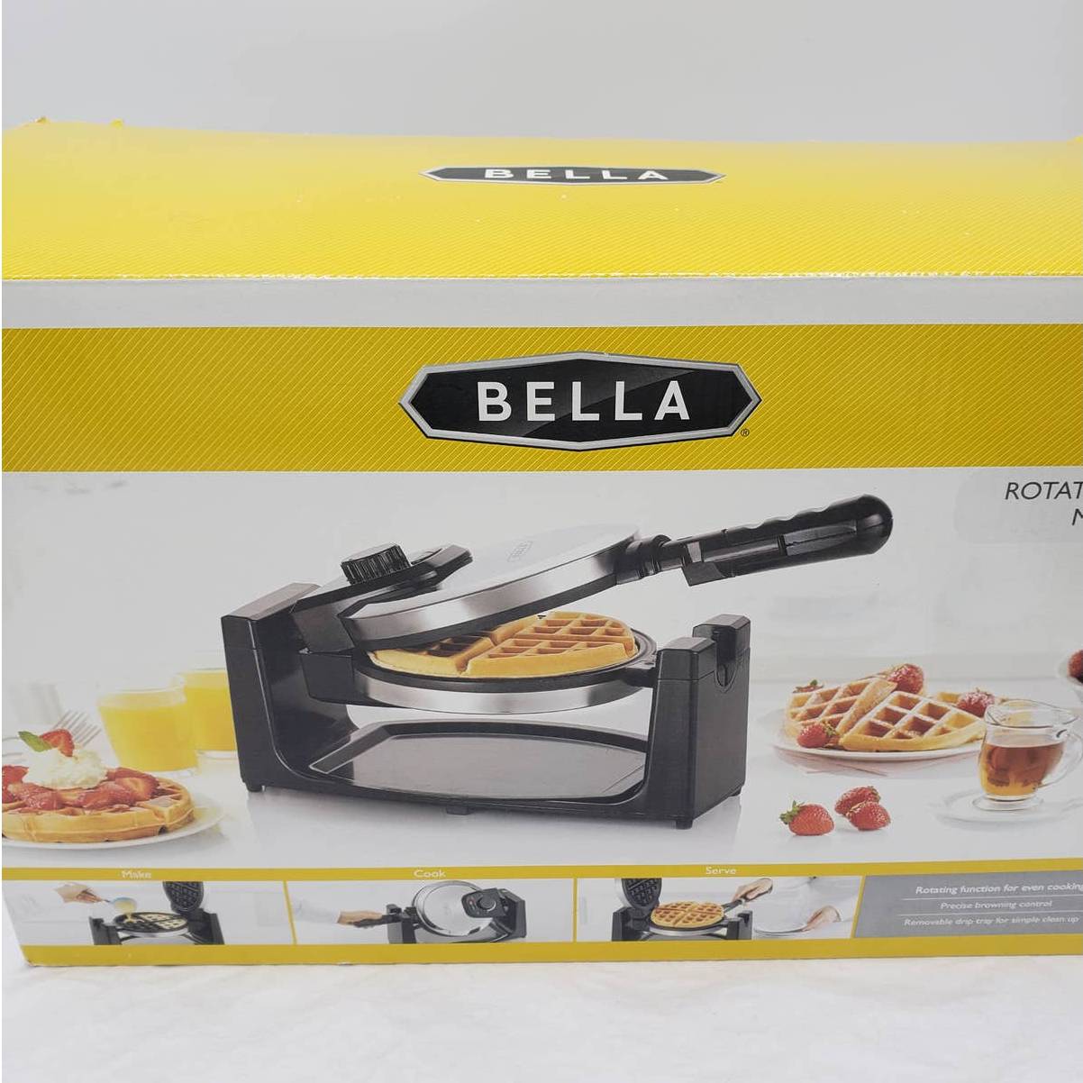 Bella Rotating Waffle Maker GH-805 Open Box Never Used