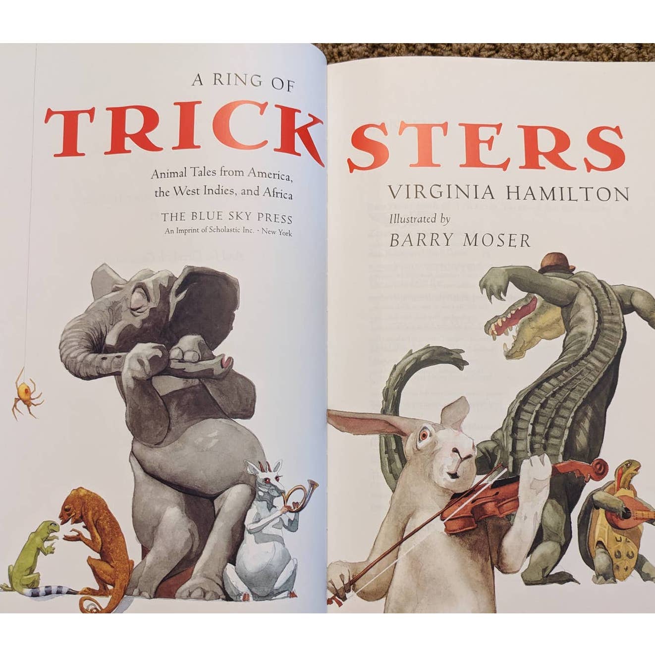 Childrens Book Lot Frog Prince, Trickers Animal Tales, Abberwocky, Spinoza Bear