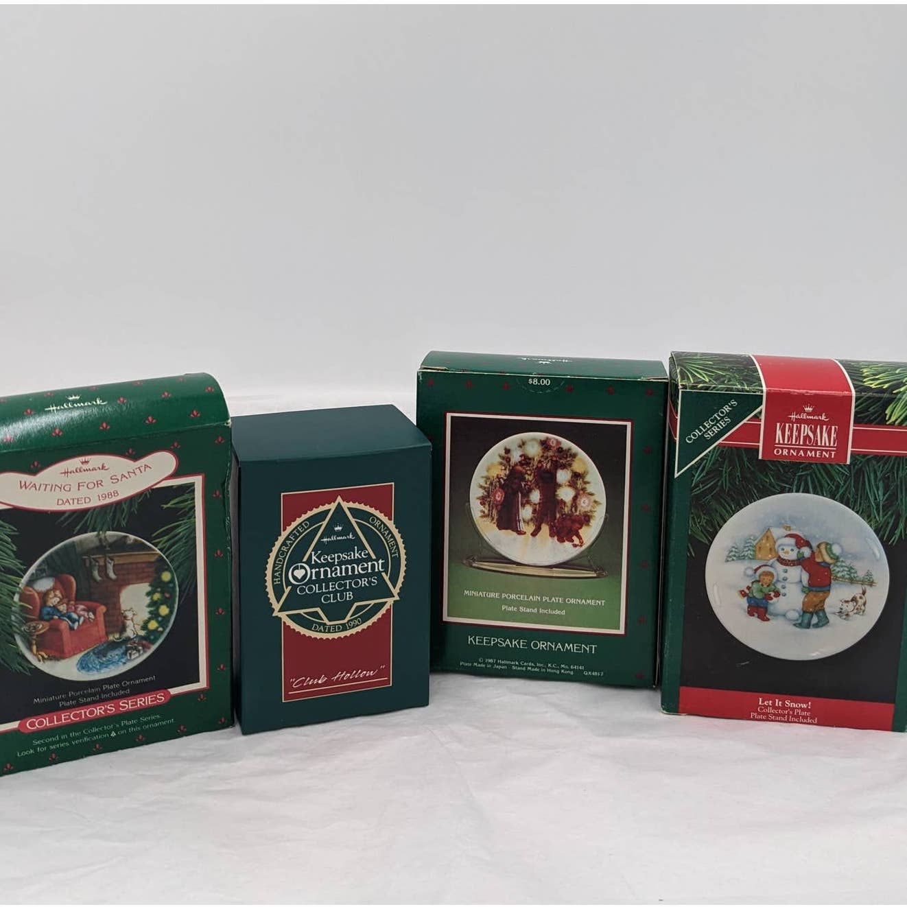 Hallmark Ornaments Vintage Lot Light Shines Christmas Collector Plate Keepsake