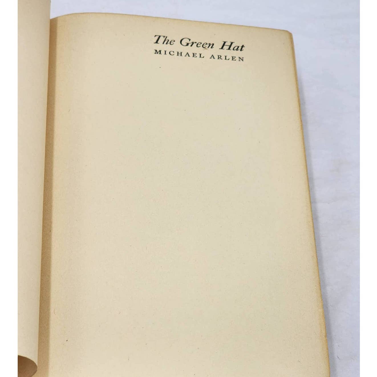The Green Hat By Michael Arlen Best Selling Novel Early Edition Antiquarian 1924