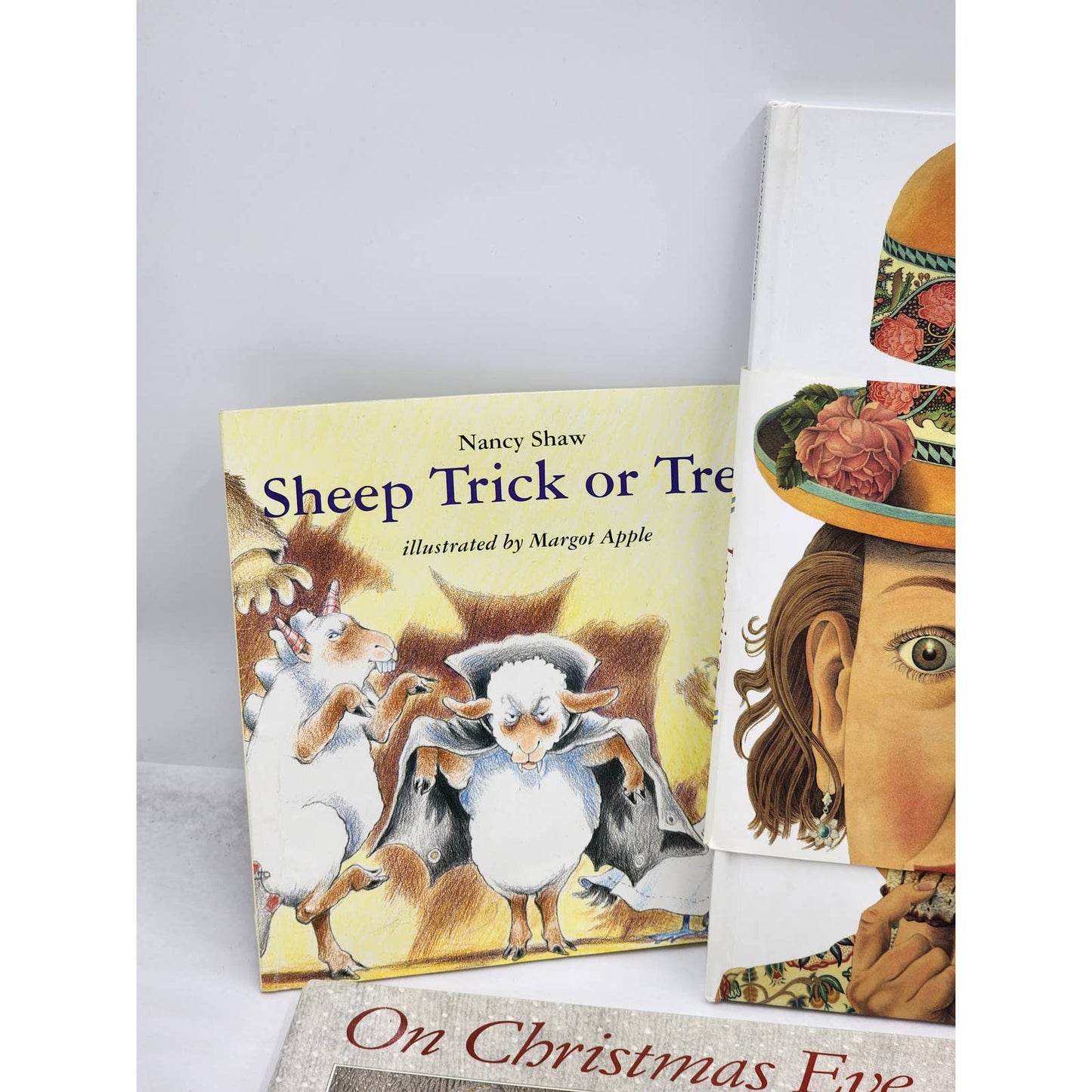 Childrens Books Father Christmas Sheep Trick Christmas Eve Imagine I Spy Vintage