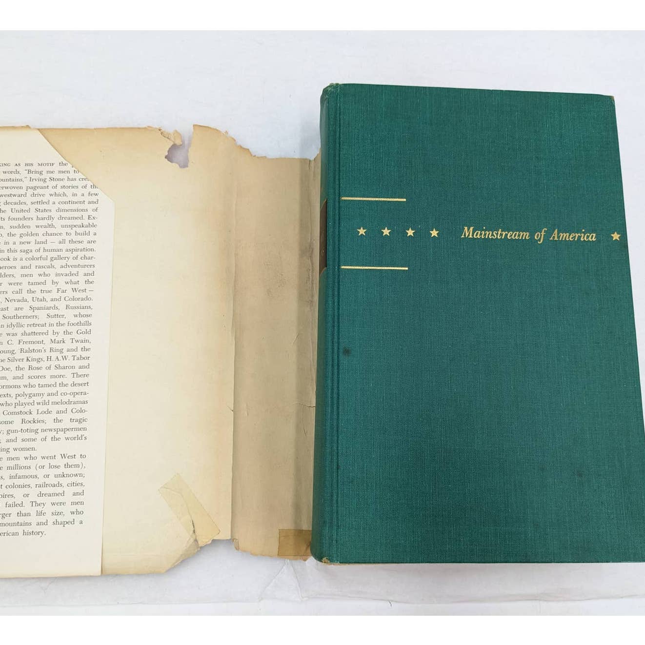Men To Match My Mountains By Irving Stone Far West 1840-1900 Vintage Book 1956