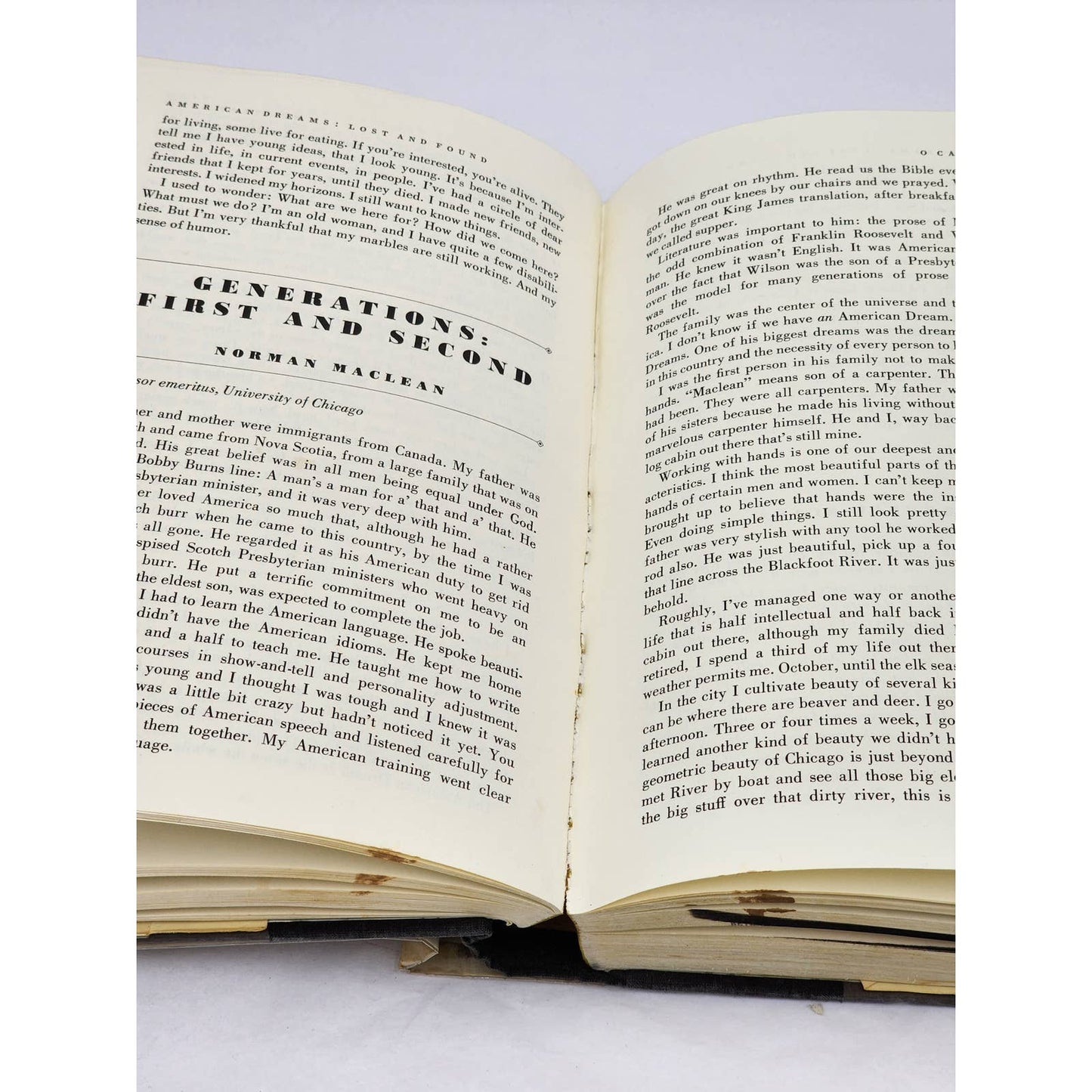 American Dreams Lost & Found By Studs Terkel First Edition Vintage 1980