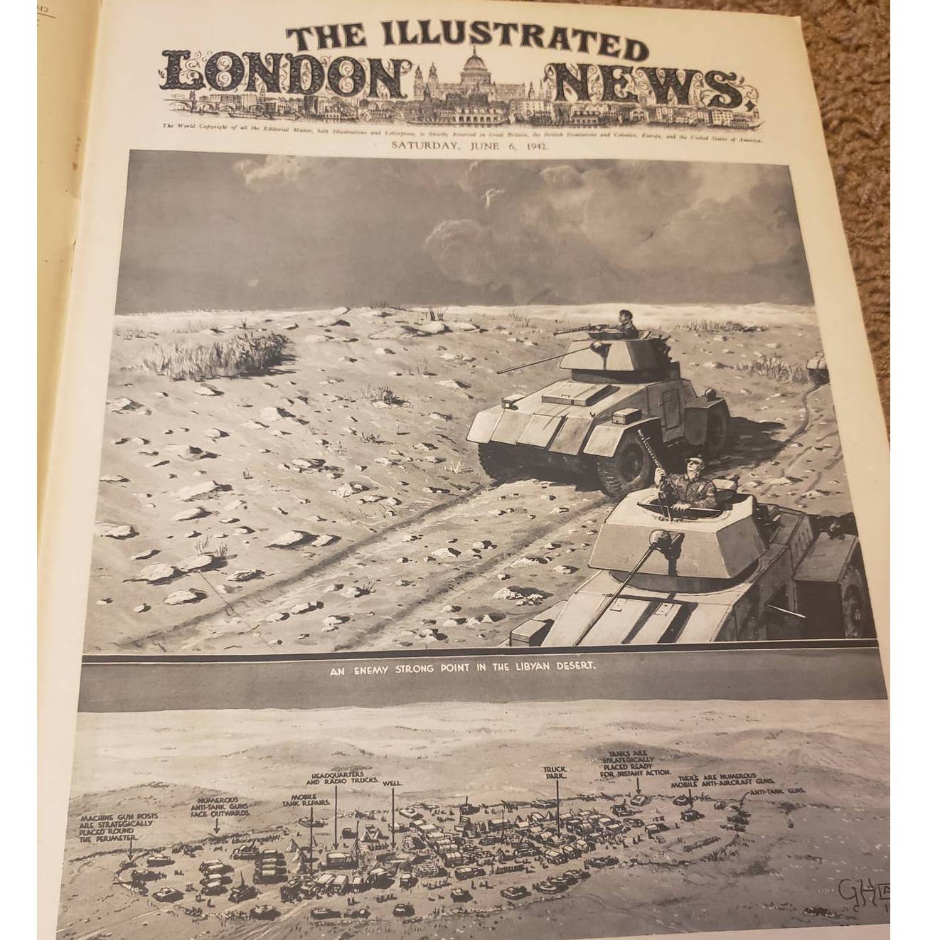 Vintage Illustrated London News Jun 6 1942 Magazine History Vintage Advertising