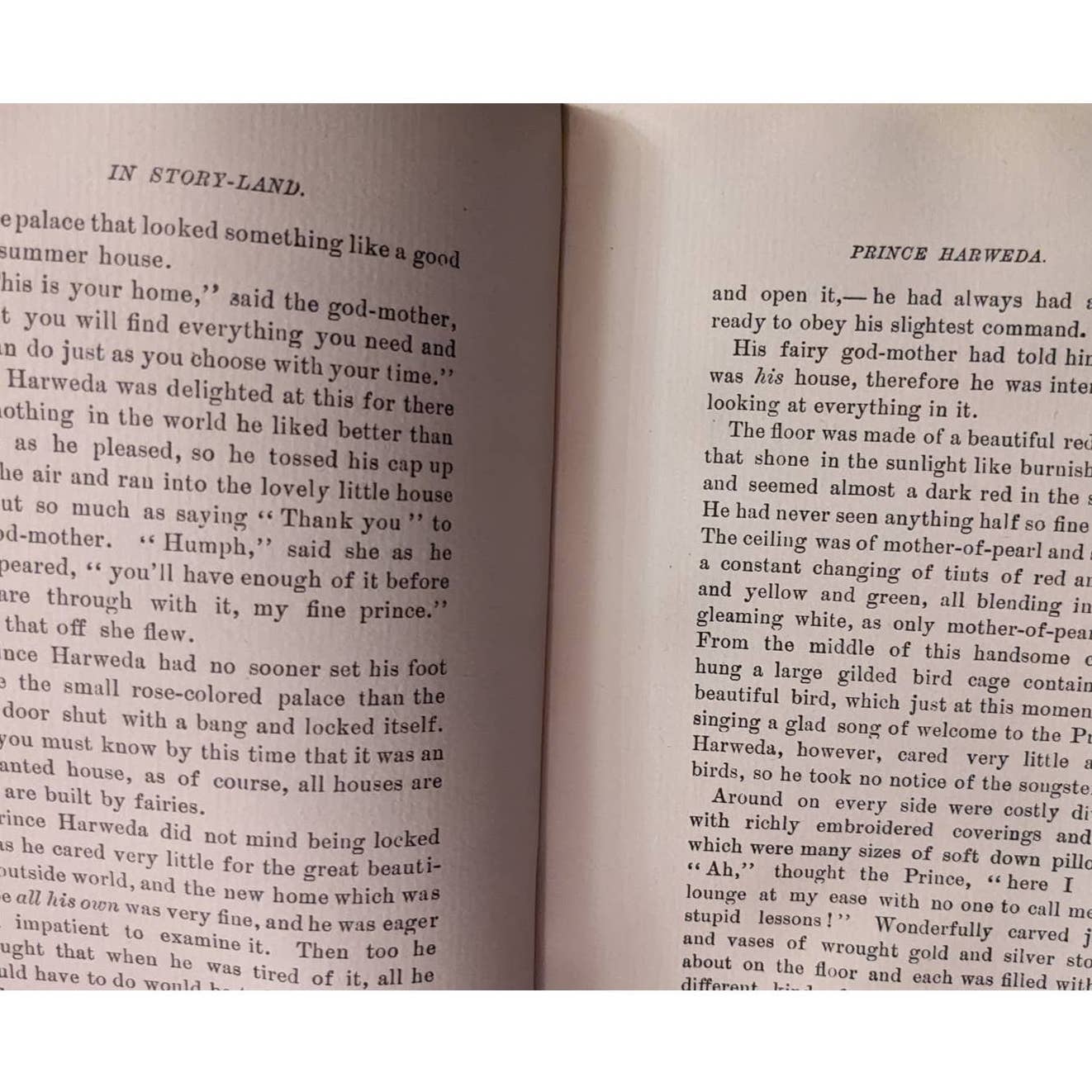 Vintage In Story Land Book Elizabeth Harrison Childrens Stories Written in 1895