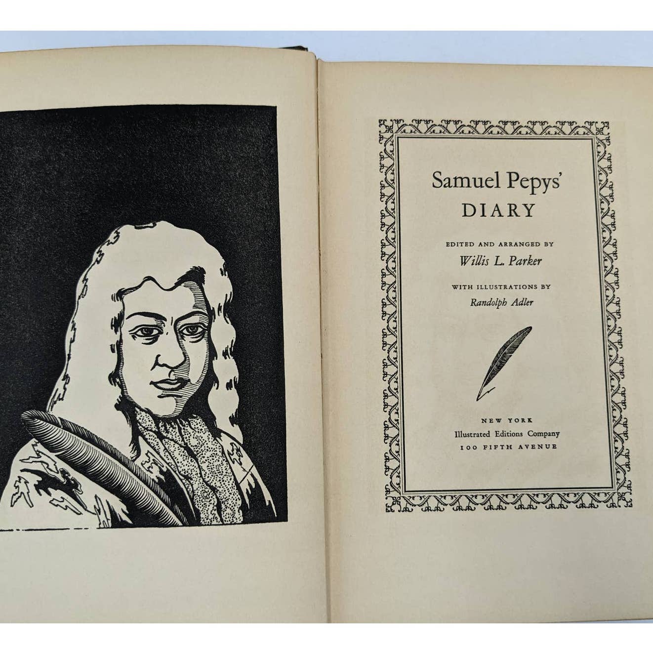 Samuel Pepys' Diary Royal Navy Member of Parliament Vintage Hardcover 1932