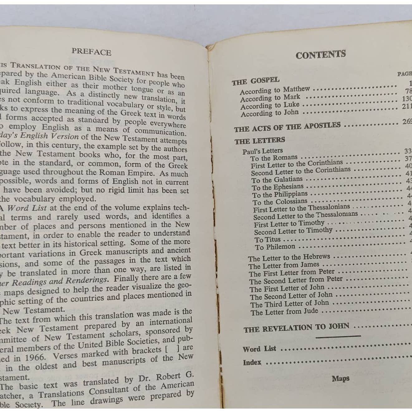 Good News For Modern Man New Testament In Todays English Version Vintage 1969