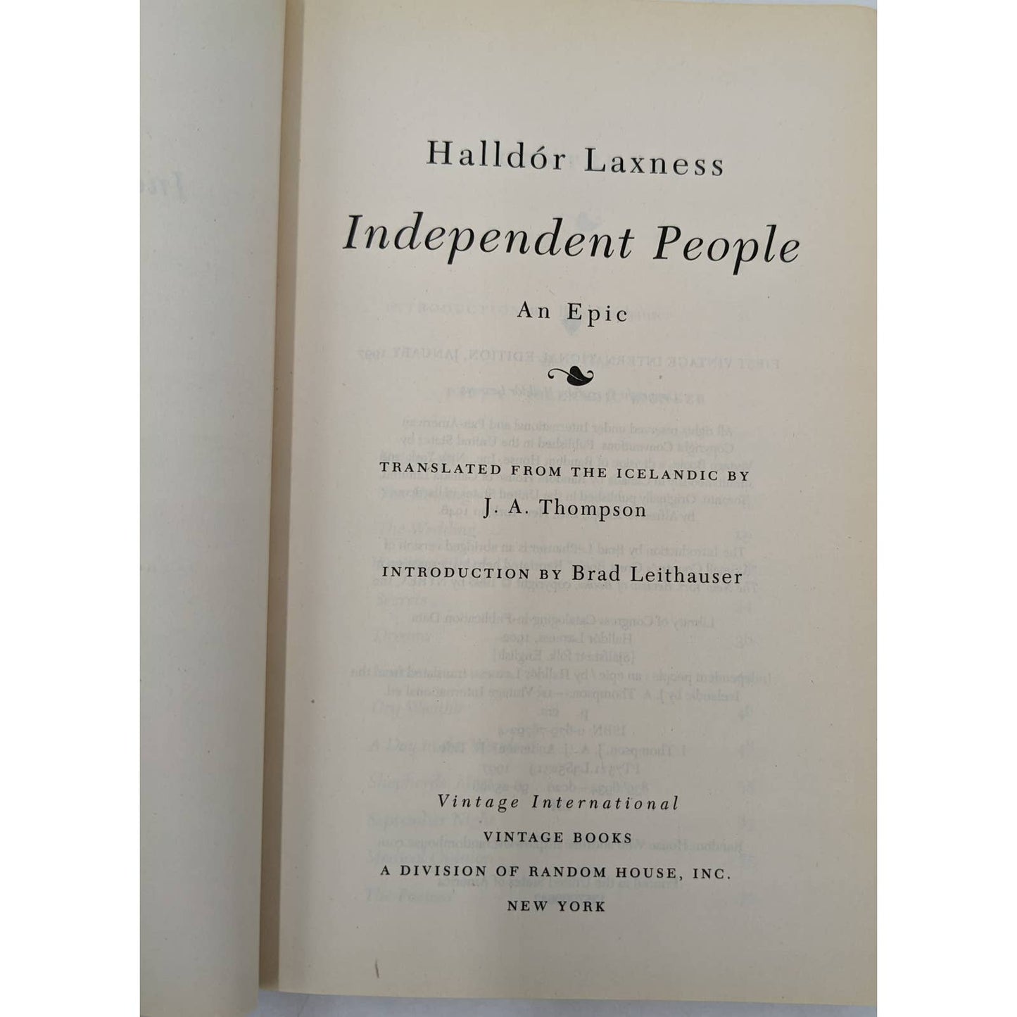Independent People By Halldor Laxness Winner Of Nobel Prize Paperback