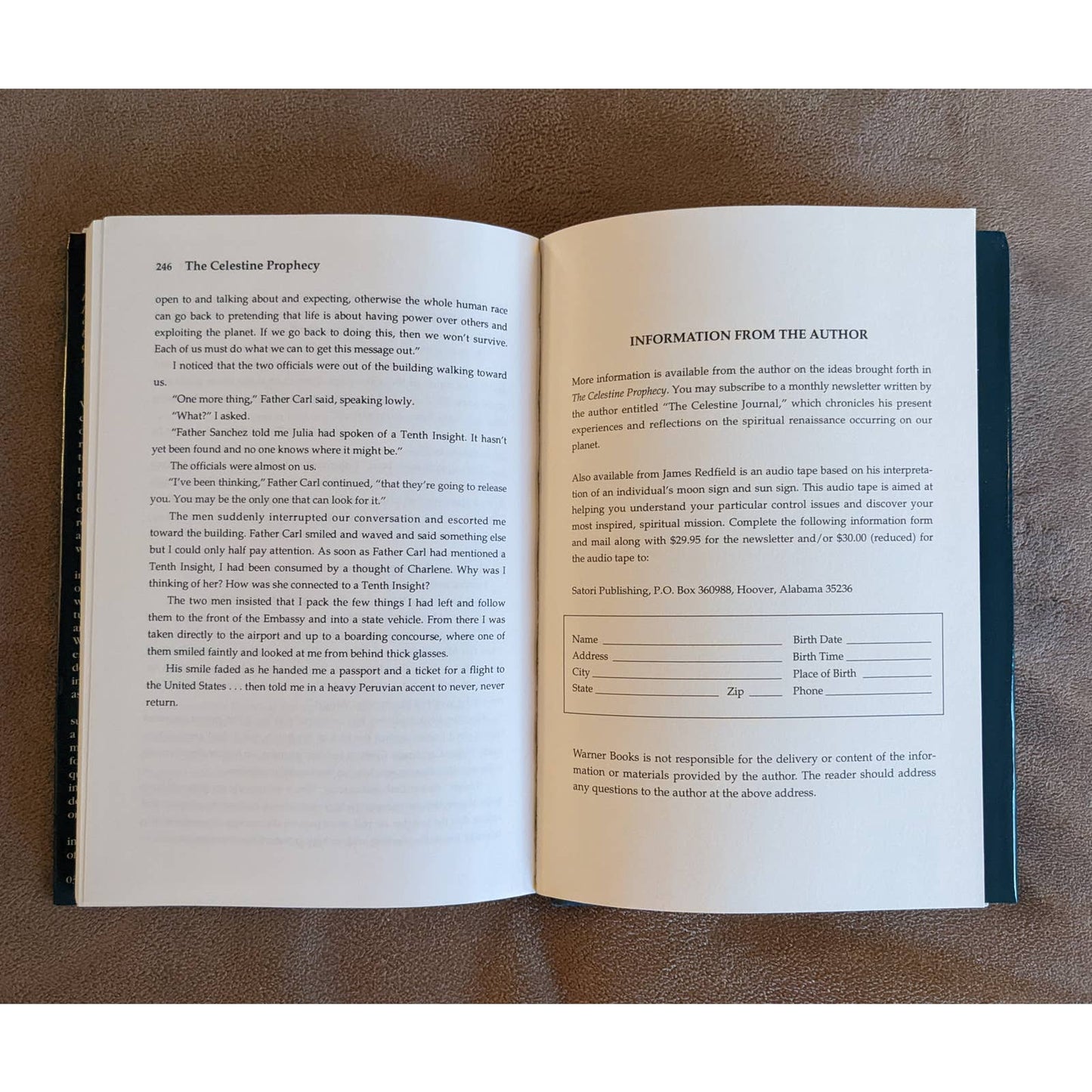 The Celestine Prophecy Adventure 1993 By James Redfield New Age Spirituality