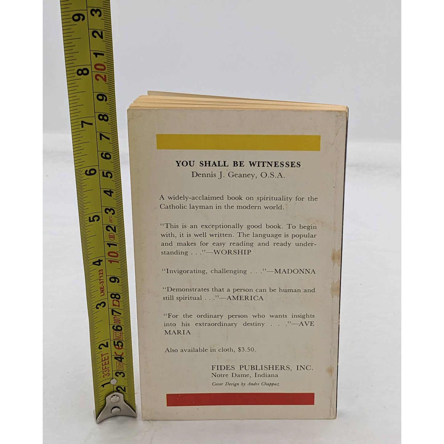 You Should Be Witness By Dennis Geaney Paperback Vintage Catholic Layman 1964