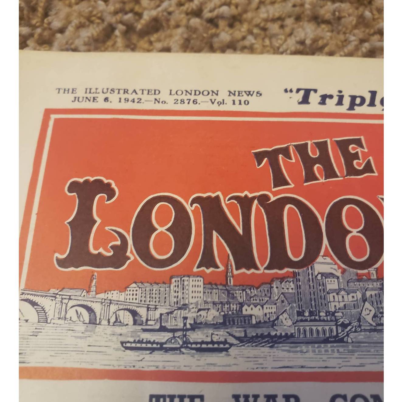 Vintage Illustrated London News Jun 6 1942 Magazine History Vintage Advertising