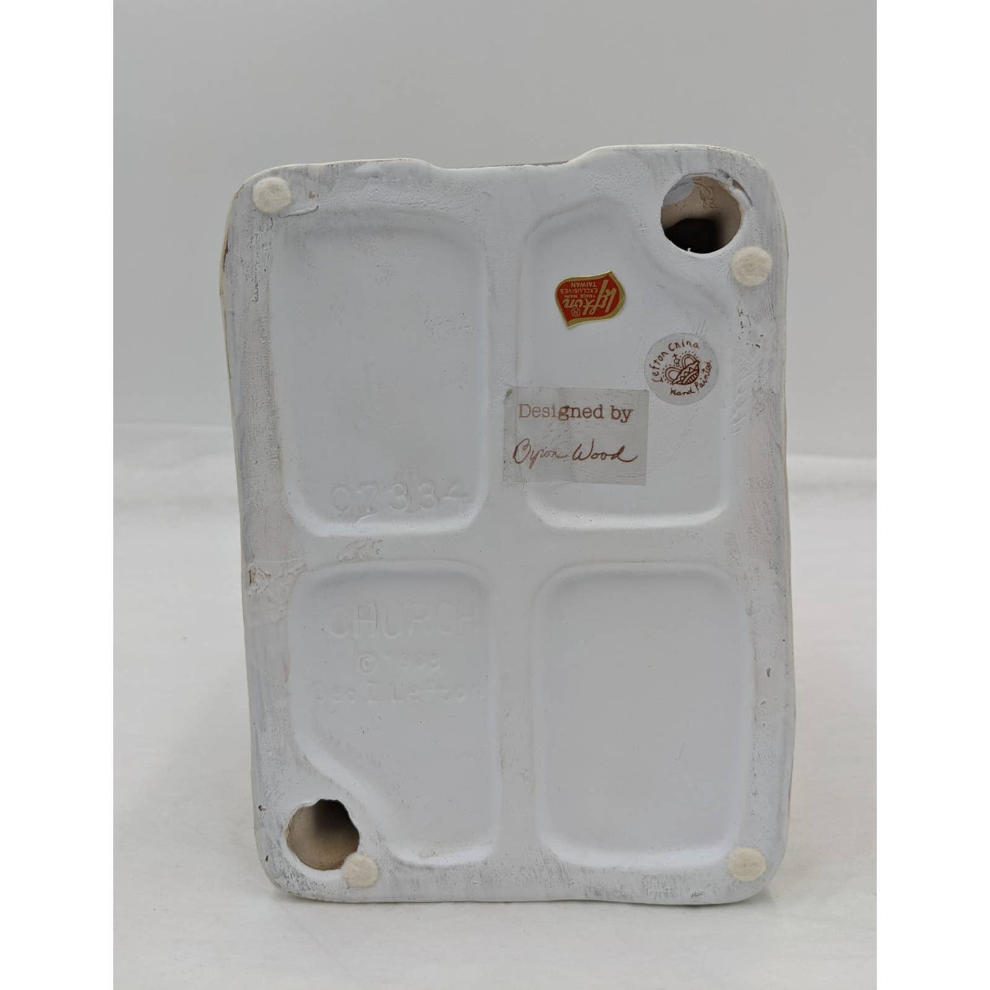 Lefton Vintage Fellowship Church 1989 07334 Christmas Village Colonial W/Box