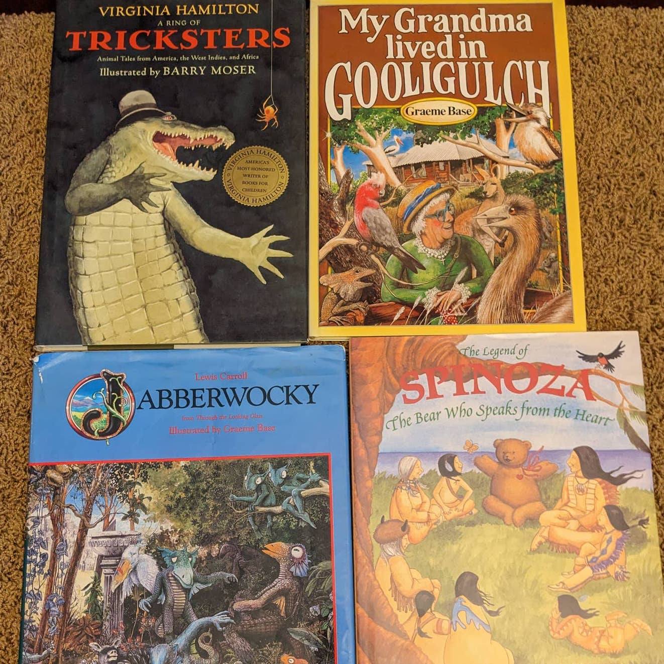 Childrens Book Lot Frog Prince, Trickers Animal Tales, Abberwocky, Spinoza Bear