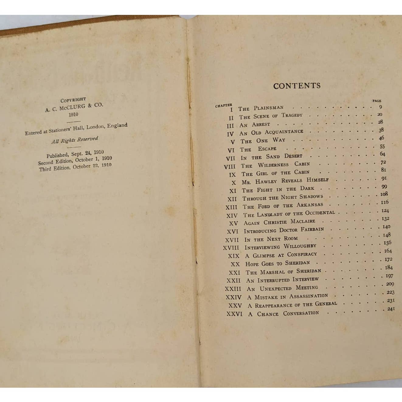 Keith Of The Border A Tale Of The Plains By Randall Parrish Antiquarian 1910