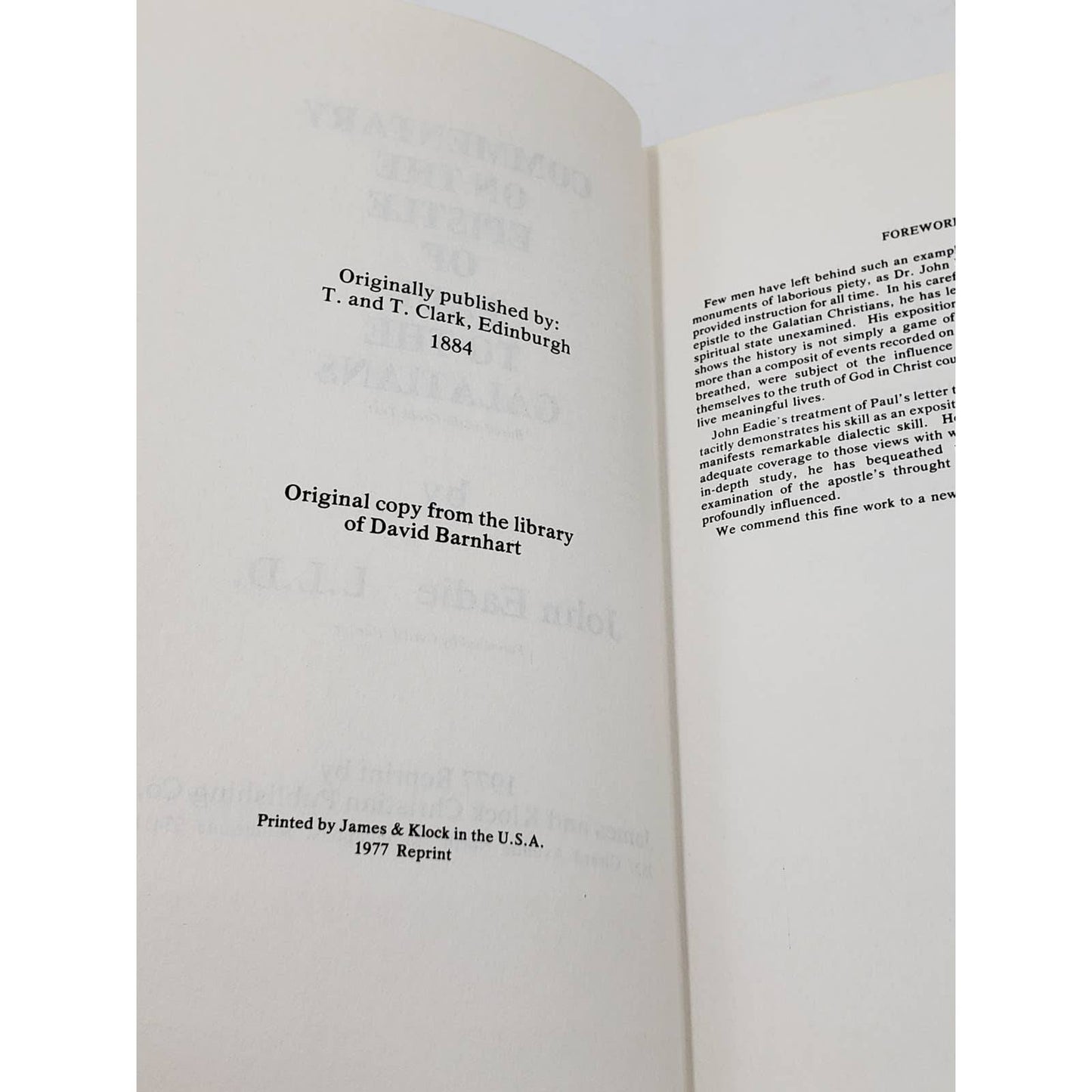 Galatians: Limited Classical Reprint Library Hardcover – 1977 by John Eadie