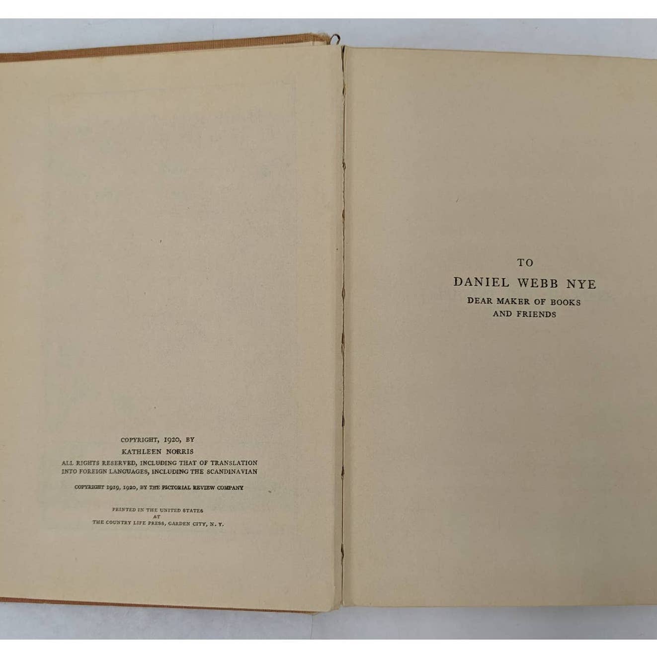Harriet And Piper Kathleen Norris Antiquarian Vintage Novel Early Edition 1920