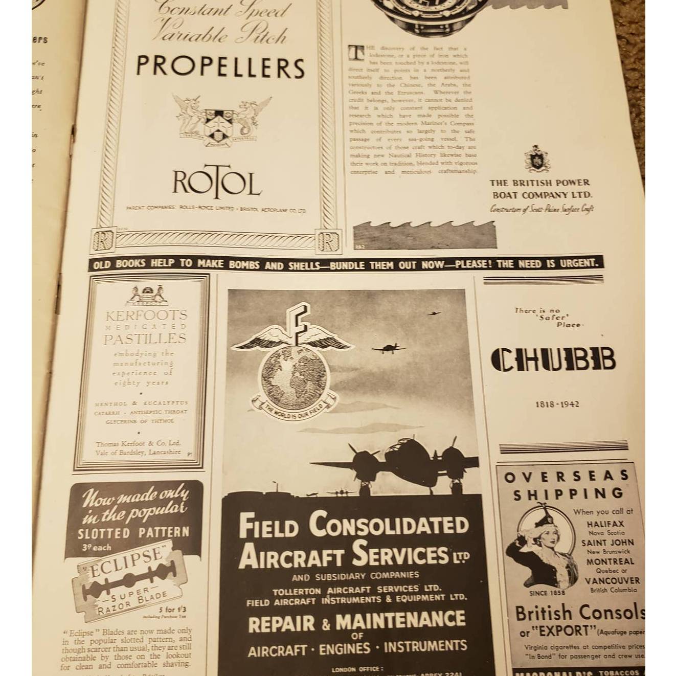 Vintage Illustrated London News Nov 14 1942 Magazine Issue History Collection