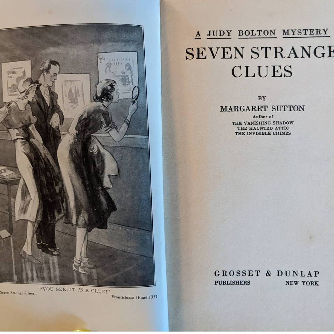 Vintage 1932 Seven Strange Clues:  A Judy Bolton Mystery By Margaret Sutton