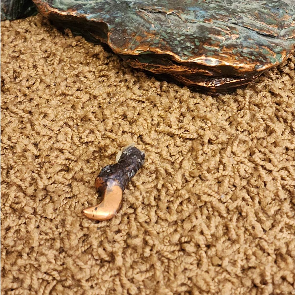 Eagle Sculpture Large Catching Prey Swooping Marian Imports Bronze Plated Resin