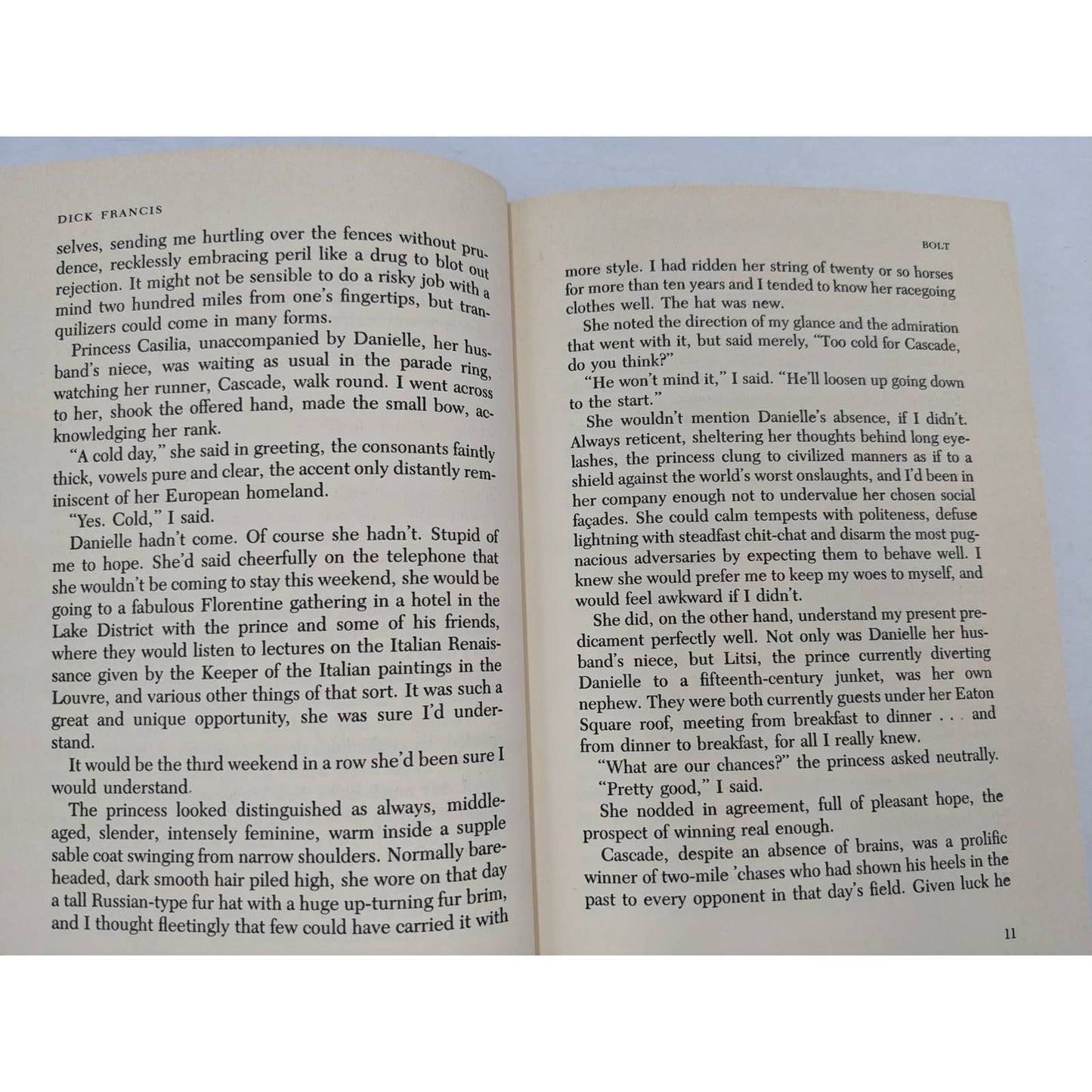 Dick Francis Books Bolt 1987 & Straight 1989 Vintage Crime Mystery Horse Racing