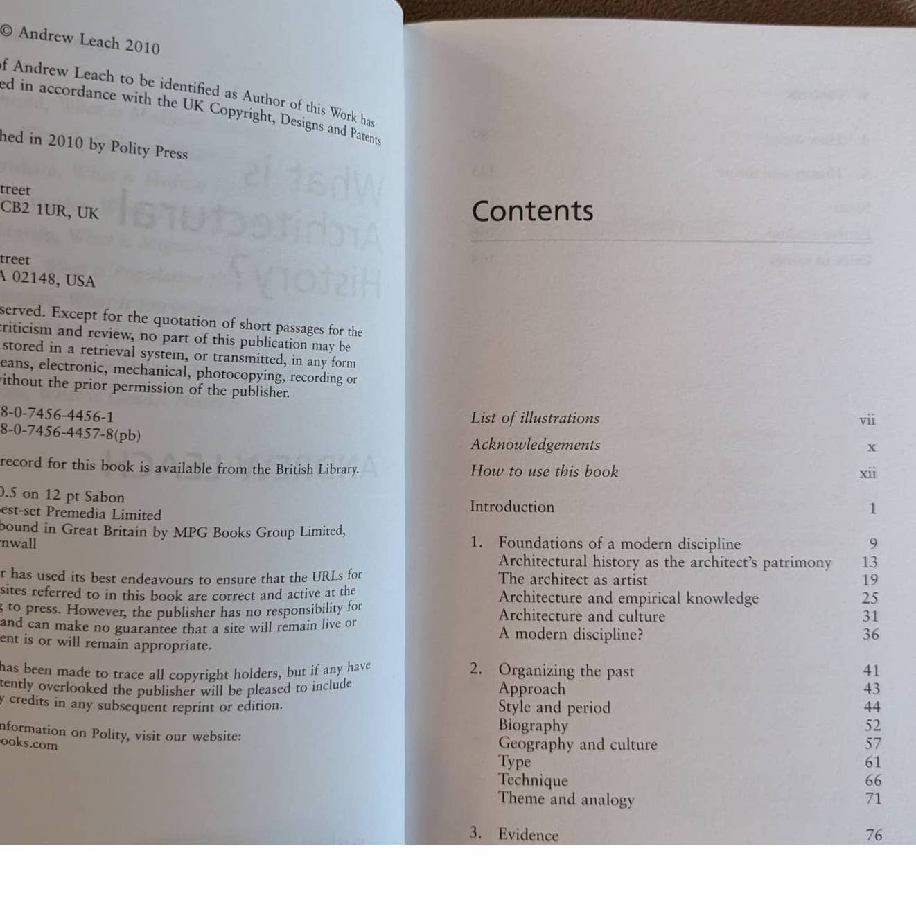 What Is Architectural History? 2010 By Andrew Leach