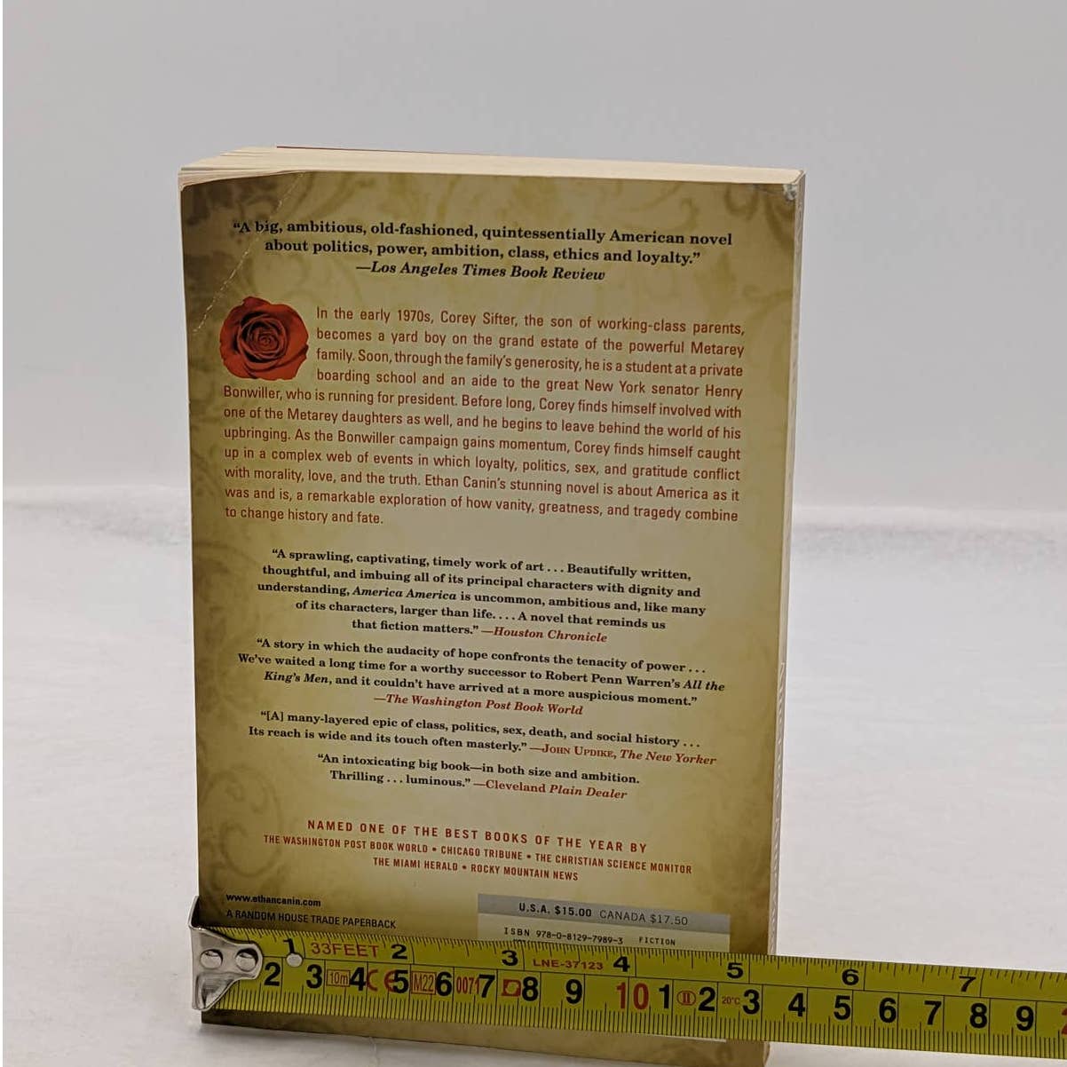 America America By Ethan Canin Novel Paperback Best Selling Book