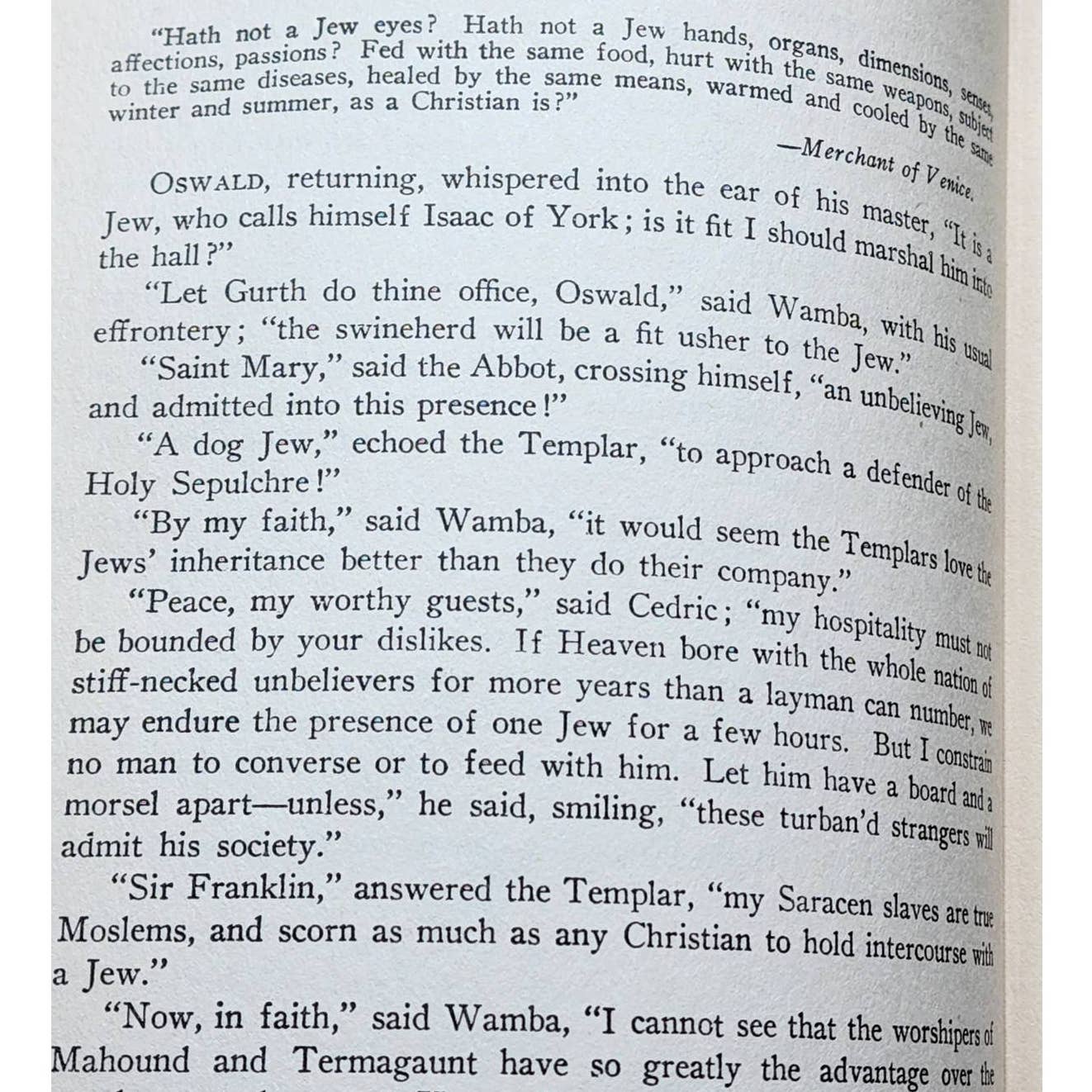 Ivanhoe: A Romance By Sir Walter Scott, Worlds Greatest Literature, Vintage Book