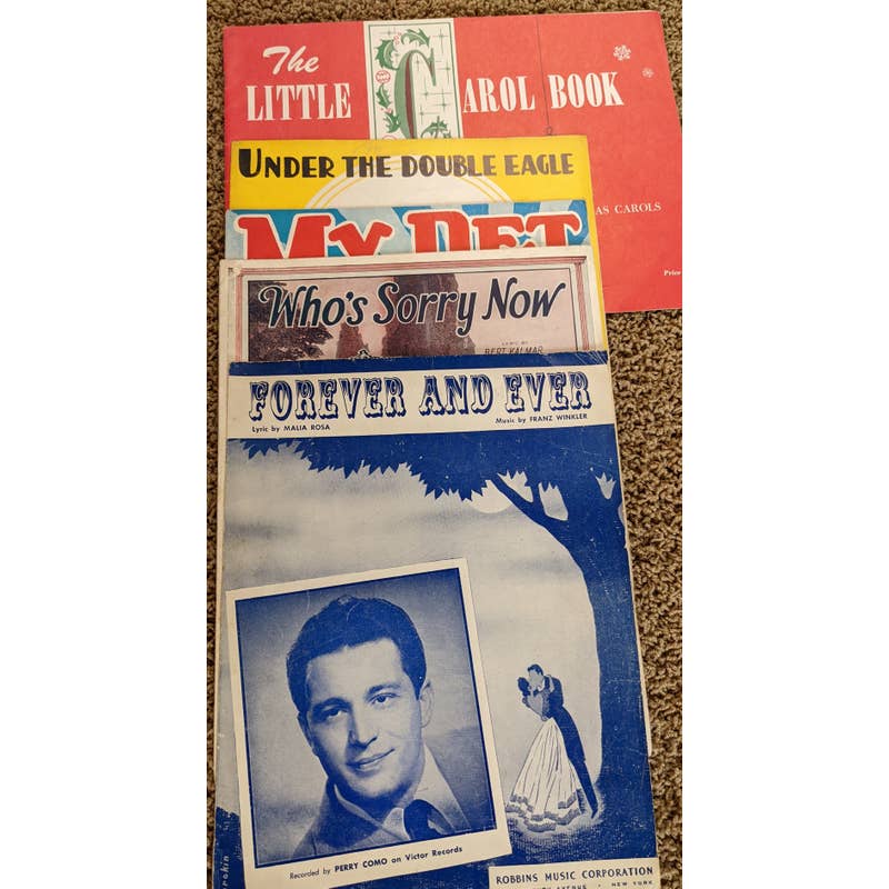 Vintage 1920s-1940s Lot 7 Sheet Music Don't Cry Joe, Cole Porter, Seal it Kiss