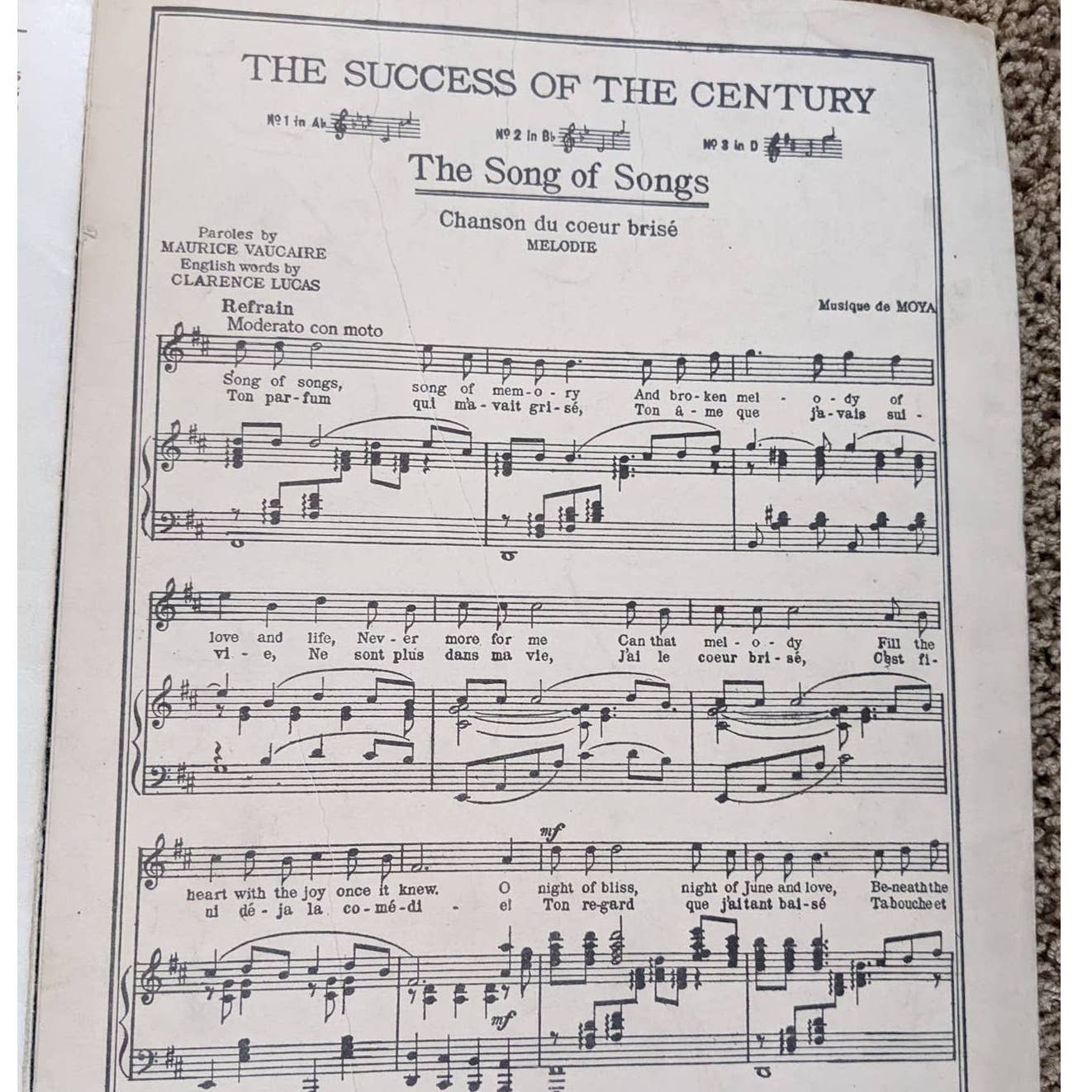 Vintage 1901-1940 Lot 5 Sheet Music Summertime, O Golden Sun, Sunrise Serenade