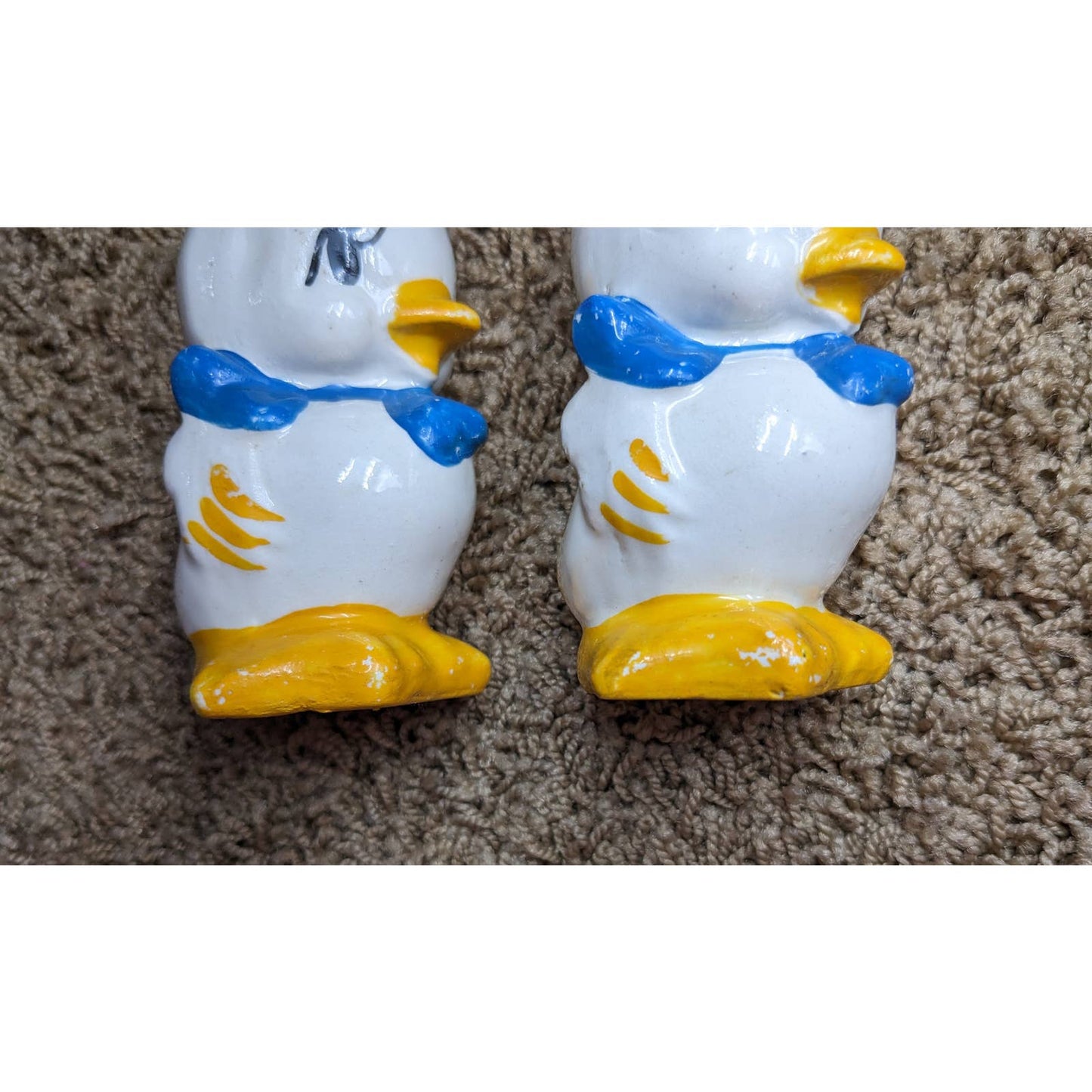 Vintage Duckling Little Chicks Salt Pepper Shaker Pair Set Adorable
