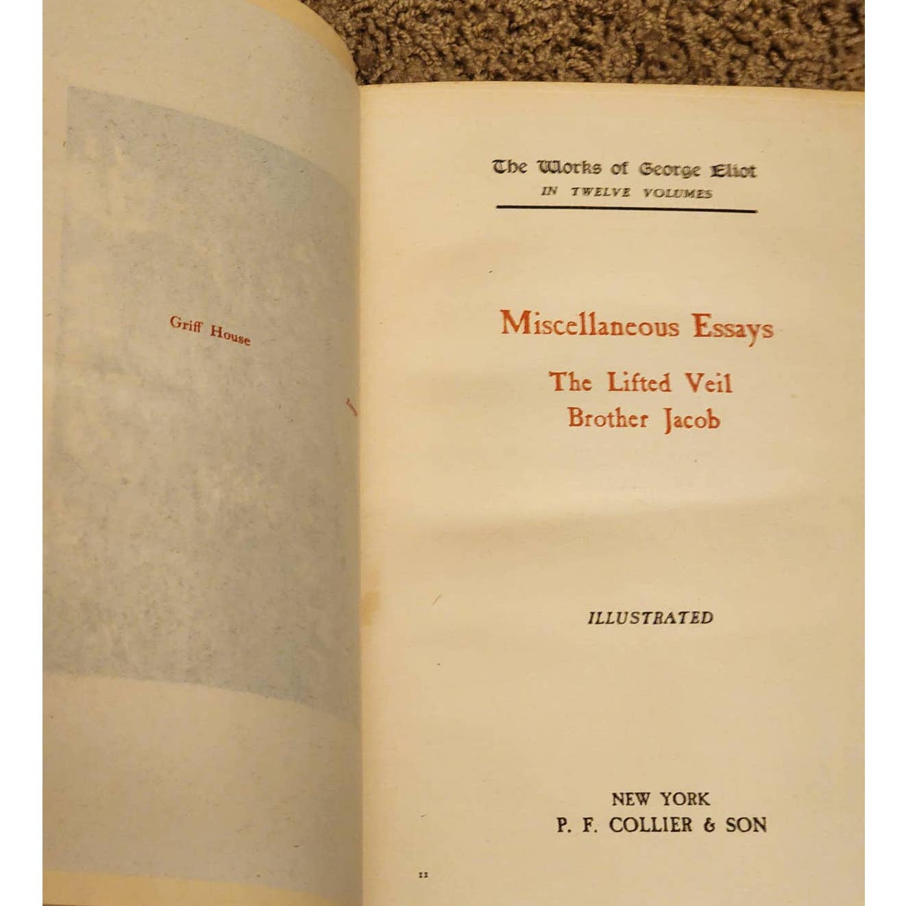 The Works Of George Eliot 9 Volumes Set Antiquarian Antique Books Mary Ann Evans
