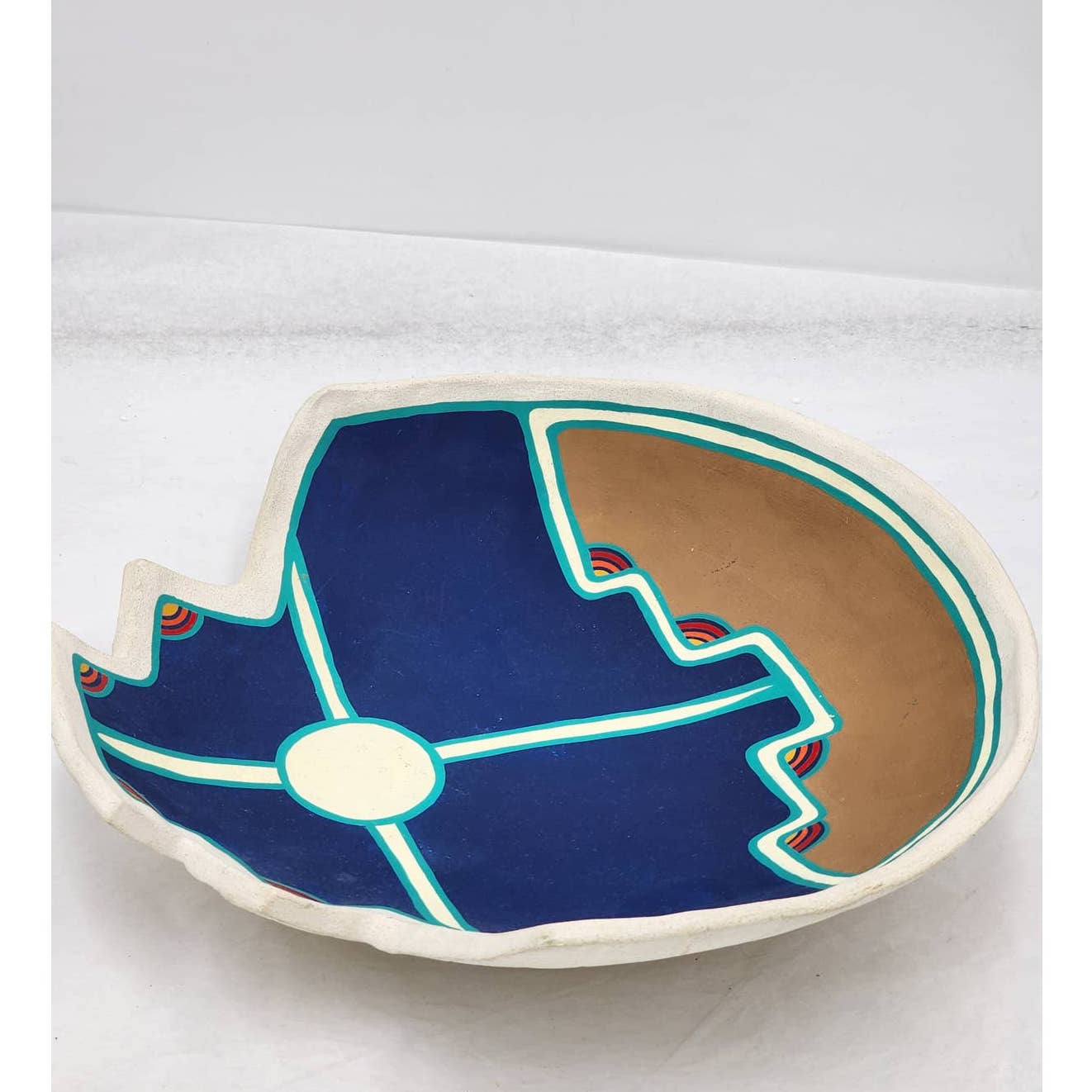 Laura Fragua Jemez Pueblo NM 1991 Native American Southwest Style Pottery Bowl