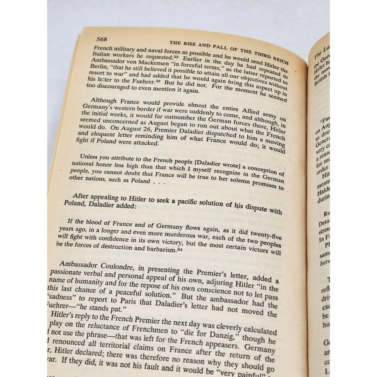 Rise And Fall Of Third Reich A History Of Nazi Germany By William L. Shirer 1960