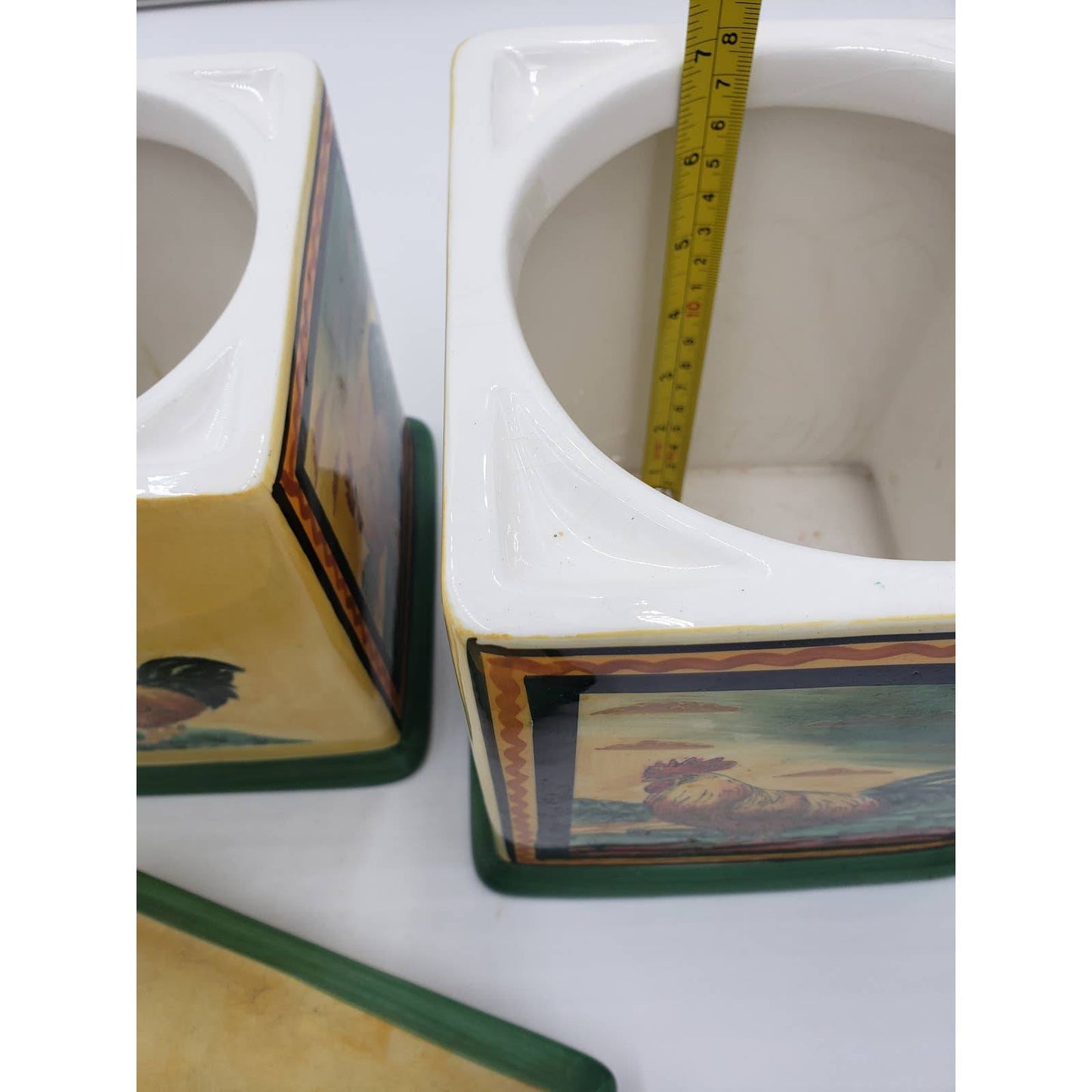 Certified International Rooster Cannisters, Set of 3