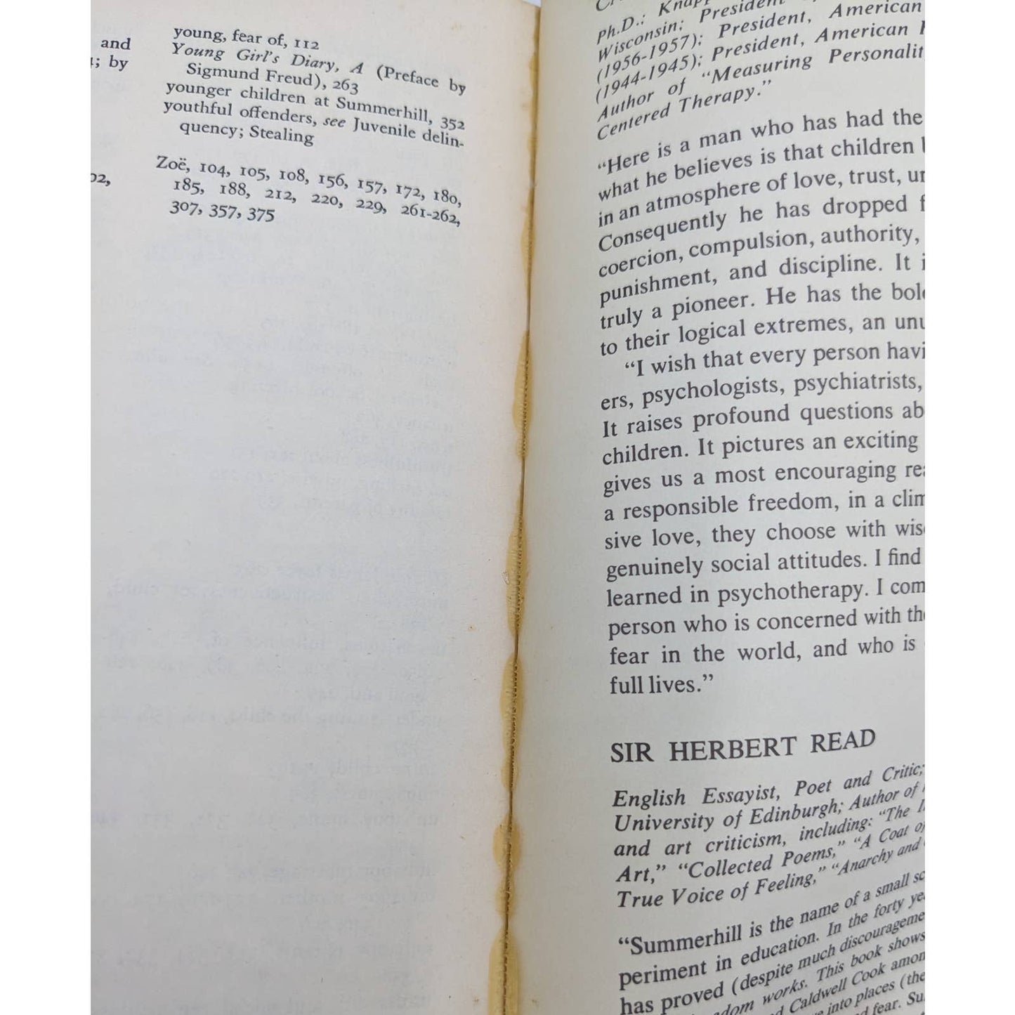 SummerHill A Radical Approach To Child Rearing 1960 Paperback By A.S. Neill