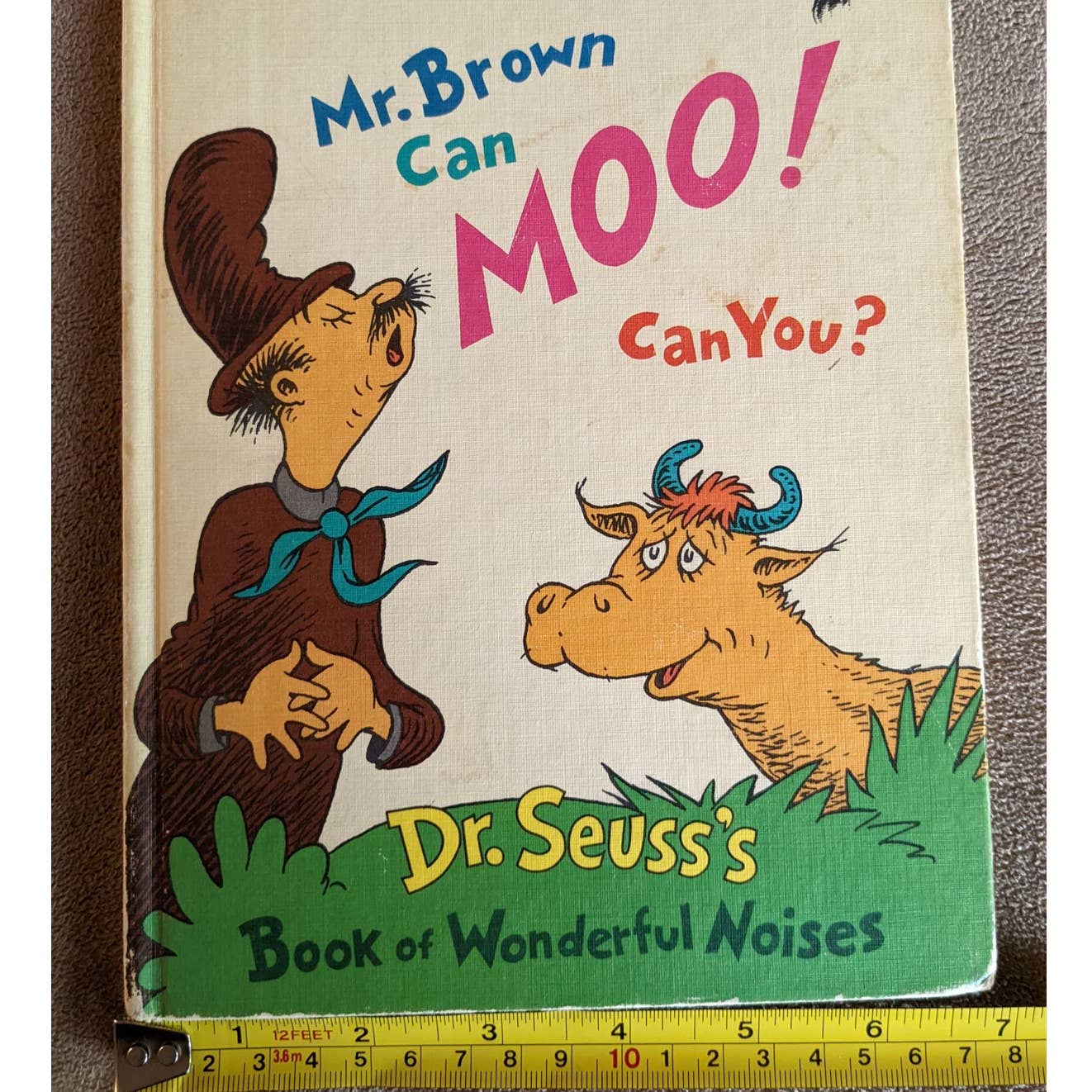 1970 Dr. Seuss Mr. Brown Can Moo! Can You? Wonderful Noises Book Club Edition