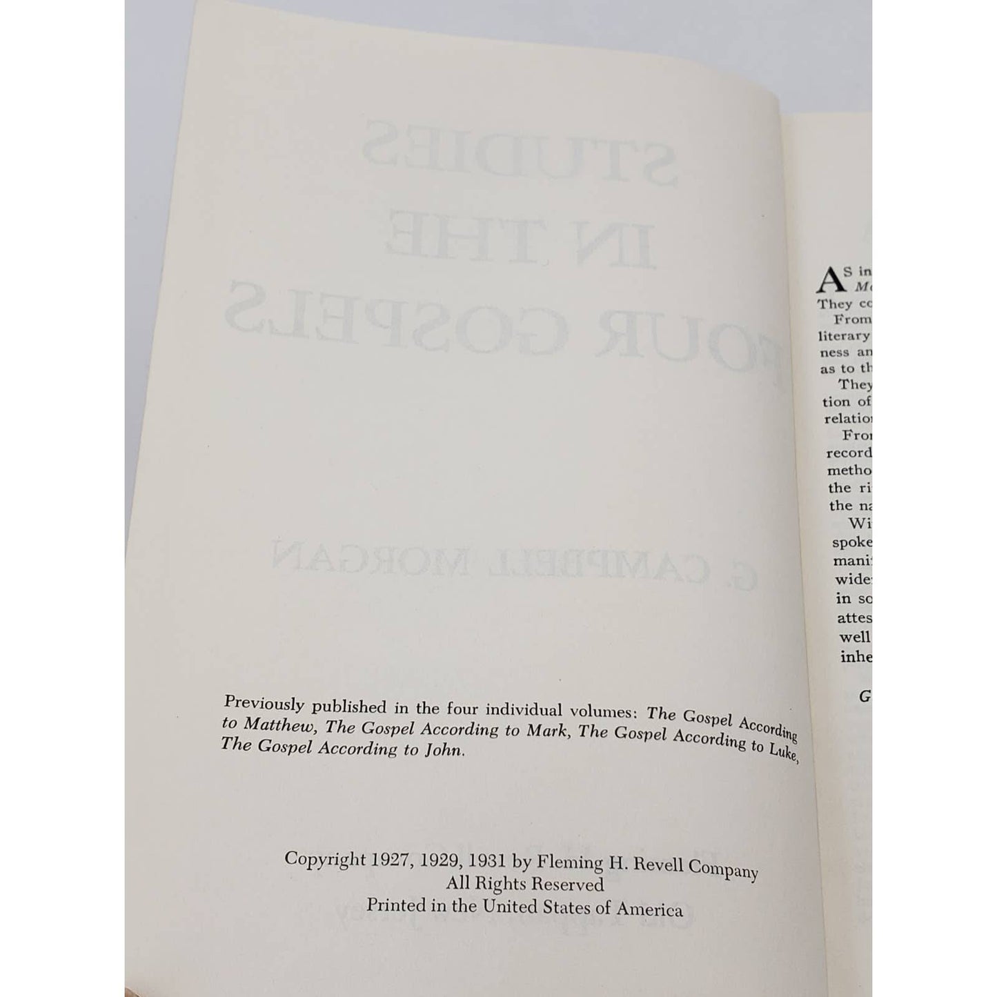 Studies in the Four Gospels: An Exposition of the Gospels Hardcover - 1931