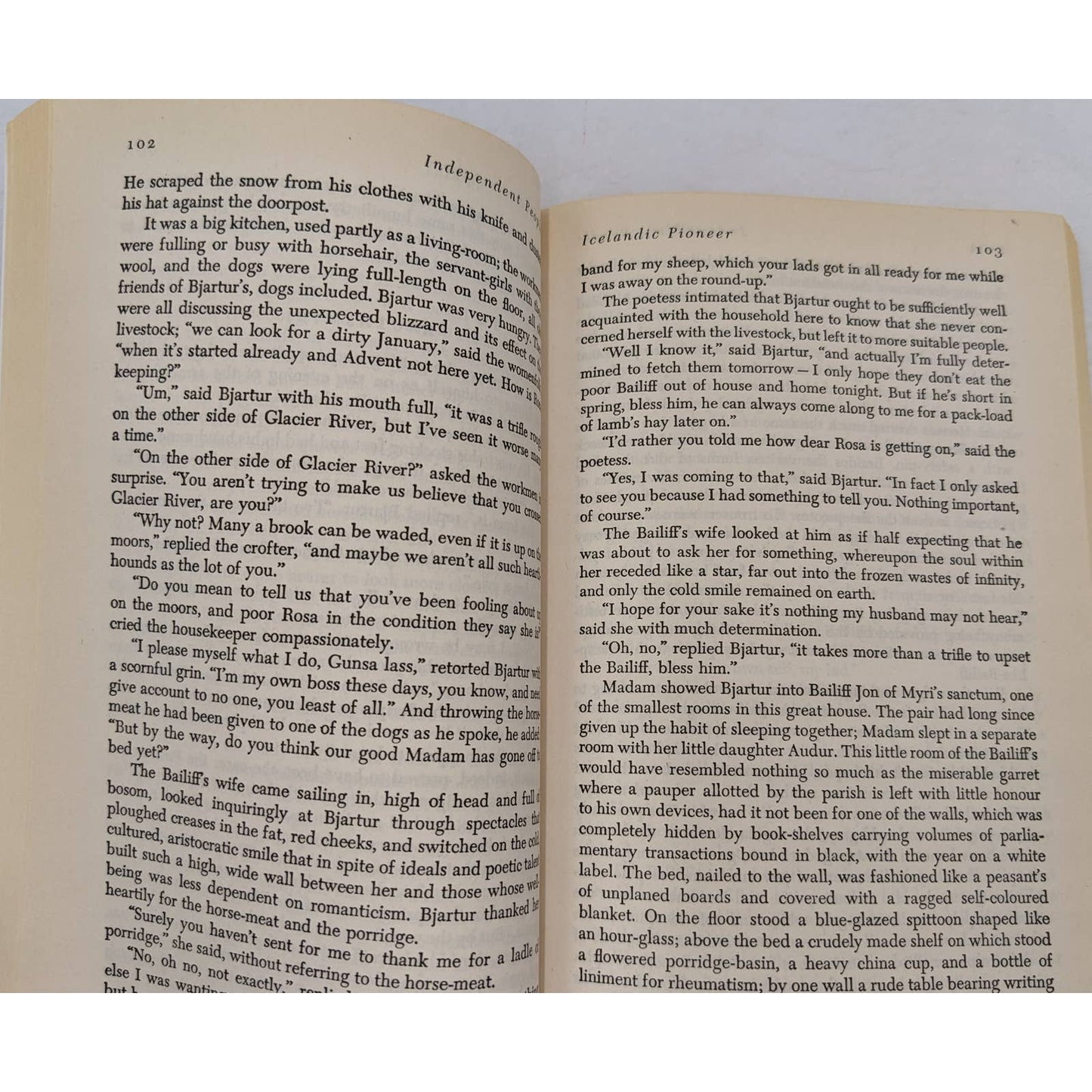 Independent People By Halldor Laxness Winner Of Nobel Prize Paperback