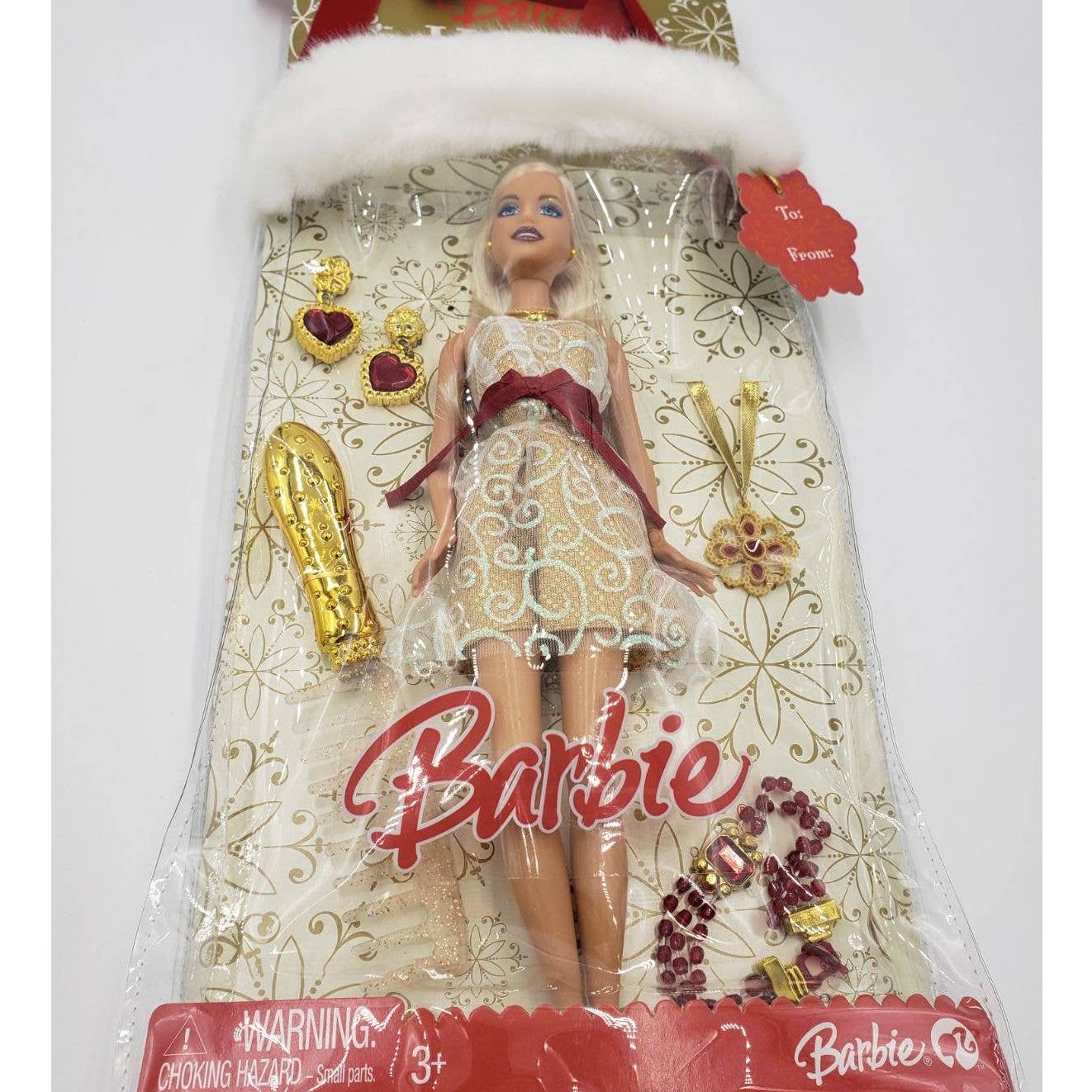 Barbie 2008 Holiday Sparkle Barbie Gift Set Doll Mattel M3531 Jew – Every Need Warehouse