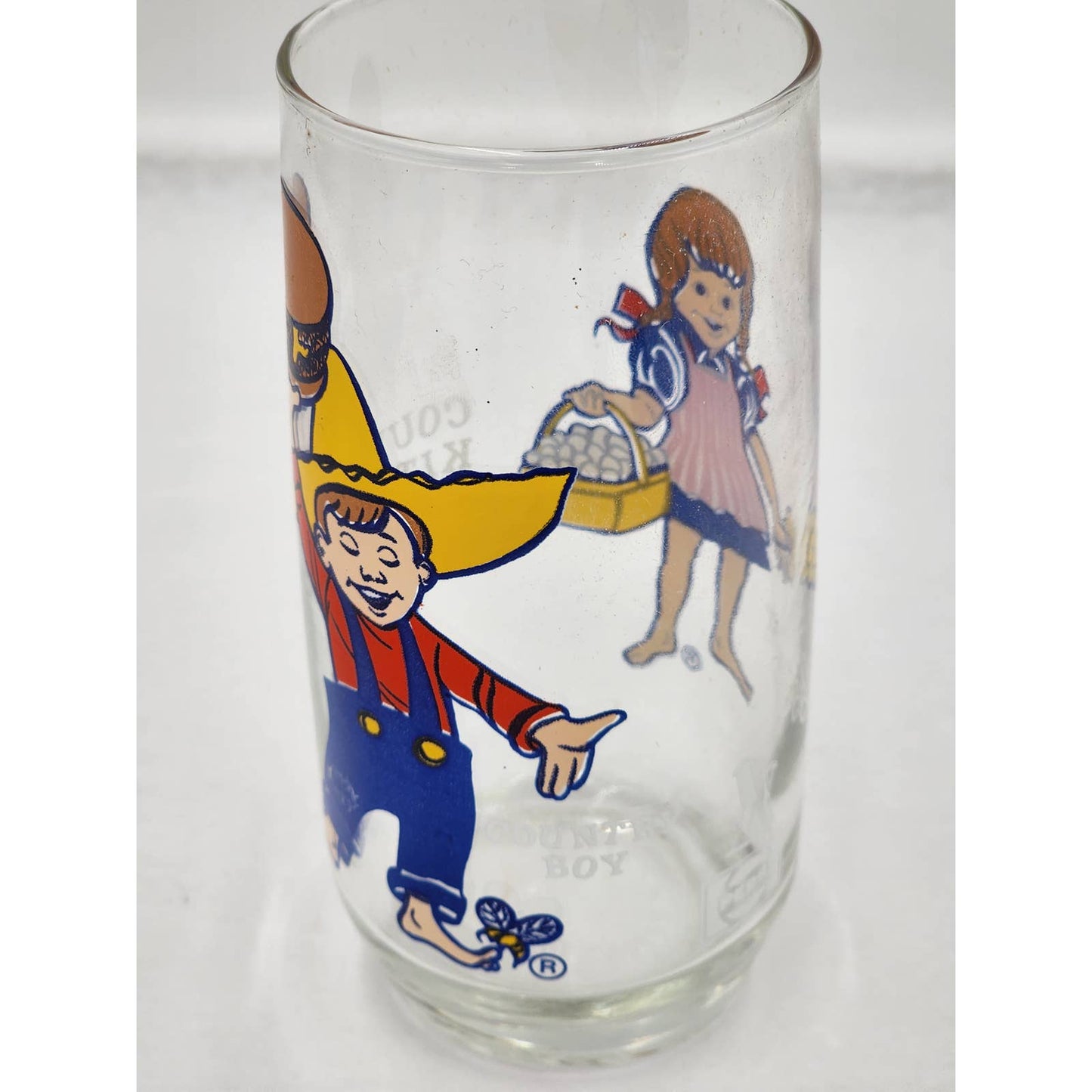 Pepsi Country Kitchen Country Gal Country Boy Vintage Collector Drinking Glass