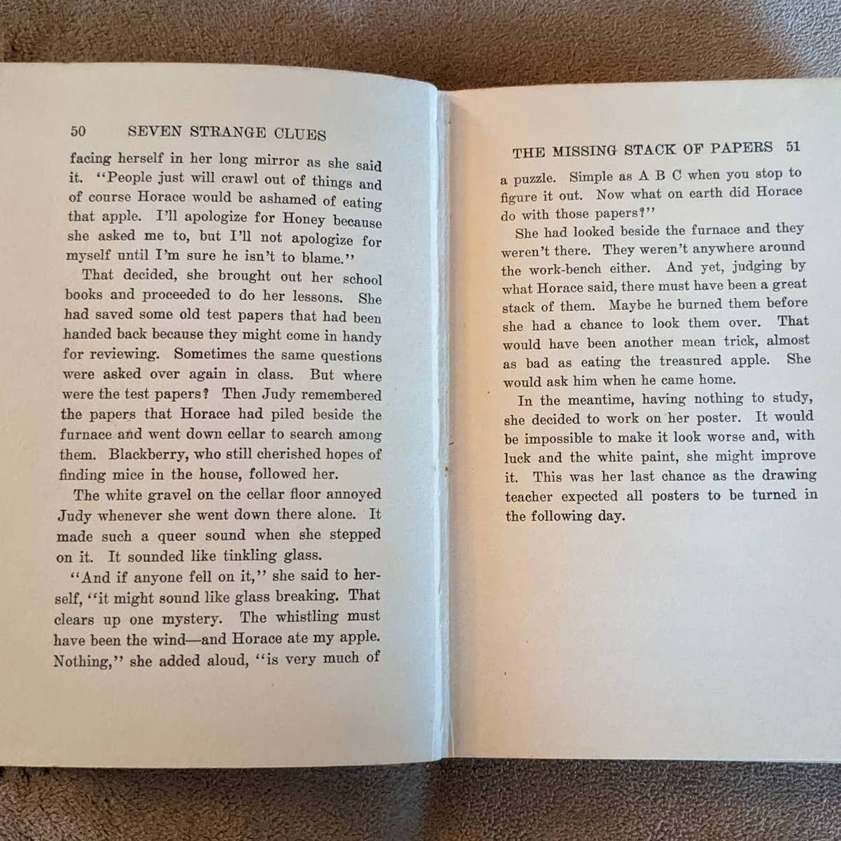 Vintage 1932 Seven Strange Clues:  A Judy Bolton Mystery By Margaret Sutton